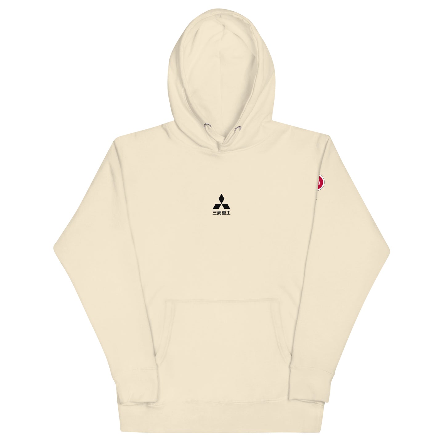 Hand-drawn schematic of the Mitsubishi F-15DJ Eagle Aggressor Minokasago Lionfish camouflage livery printed on a unisex hoodie.