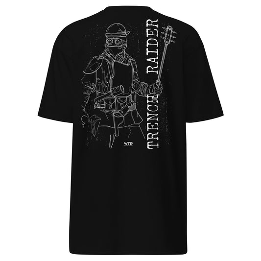 Battlefield 1 Trench Raider Elite Class Hand-Drawn Heavyweight Black T-Shirt