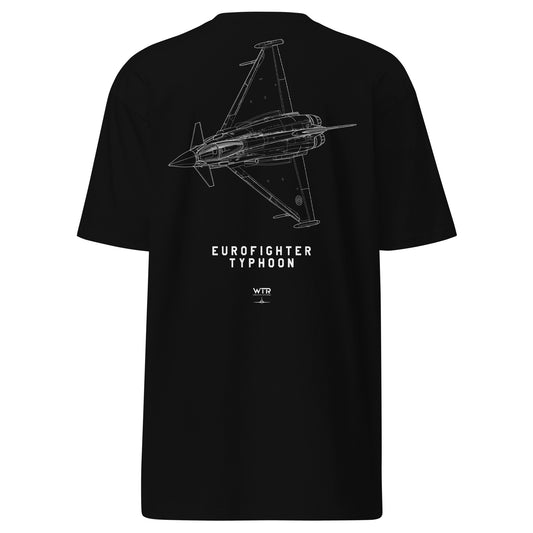 Eurofighter Typhoon EF2000 Mach Loop Special Edition Hand-Drawn Black T-Shirt