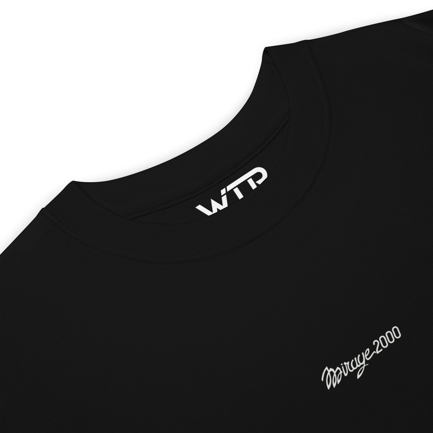 Dassault Mirage 2000 Hand-Drawn Black T-Shirt