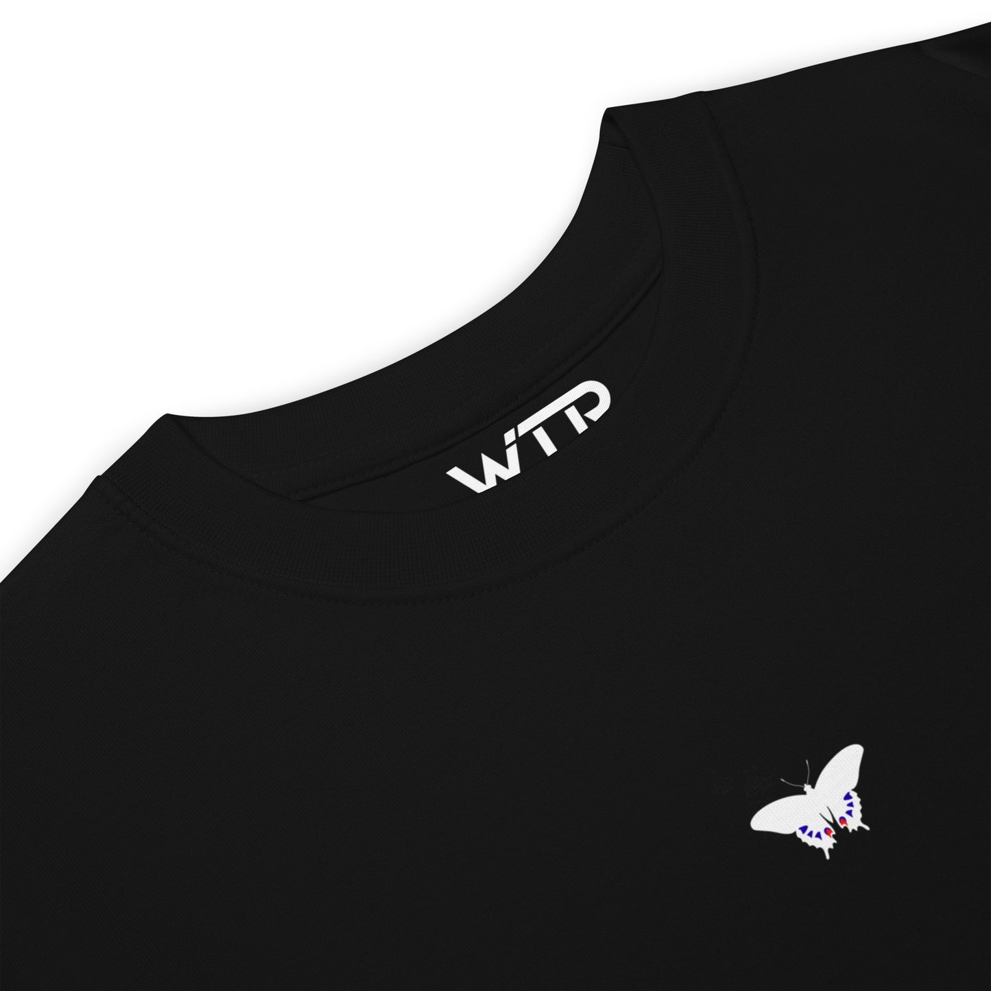 Papilio Machaon Old World Swallowtail Butterfly Hand-Drawn Black T-Shirt