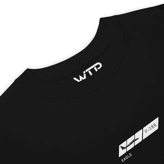 McDonnell Douglas F-15E Strike Eagle Hand-Drawn Black T-Shirt