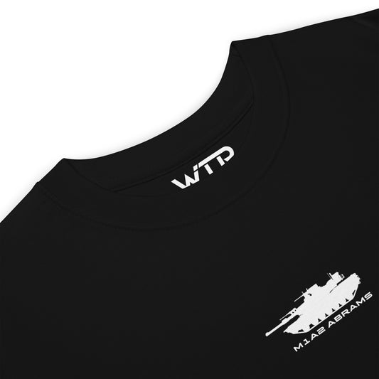 General Dynamics M1A2 Abrams Tank Hand-Drawn Black T-Shirt