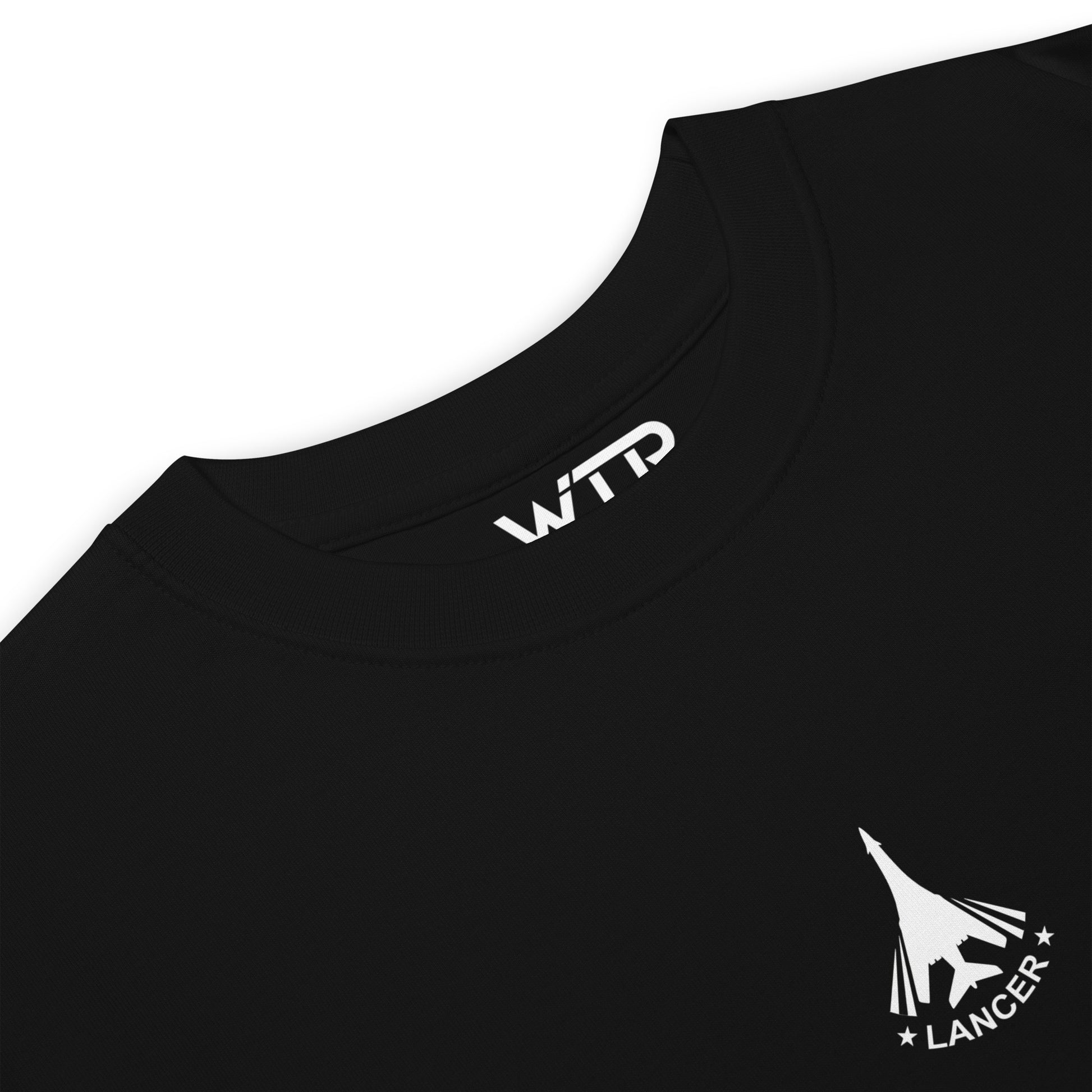 Rockwell B-1 Lancer BONE Hand-Drawn Black T-Shirt