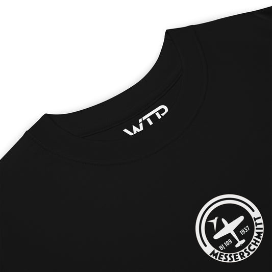 Messerschmitt BF-109 Hand-Drawn Black T-Shirt