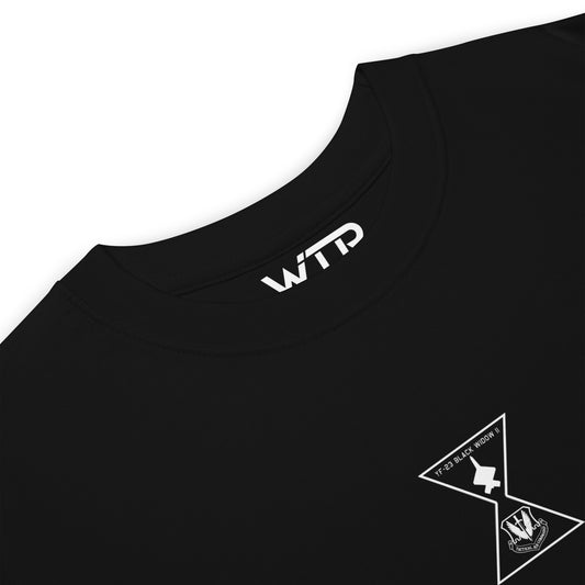 Northrop YF-23 Black Widow II Stealth Fighter Hand-Drawn Black T-Shirt