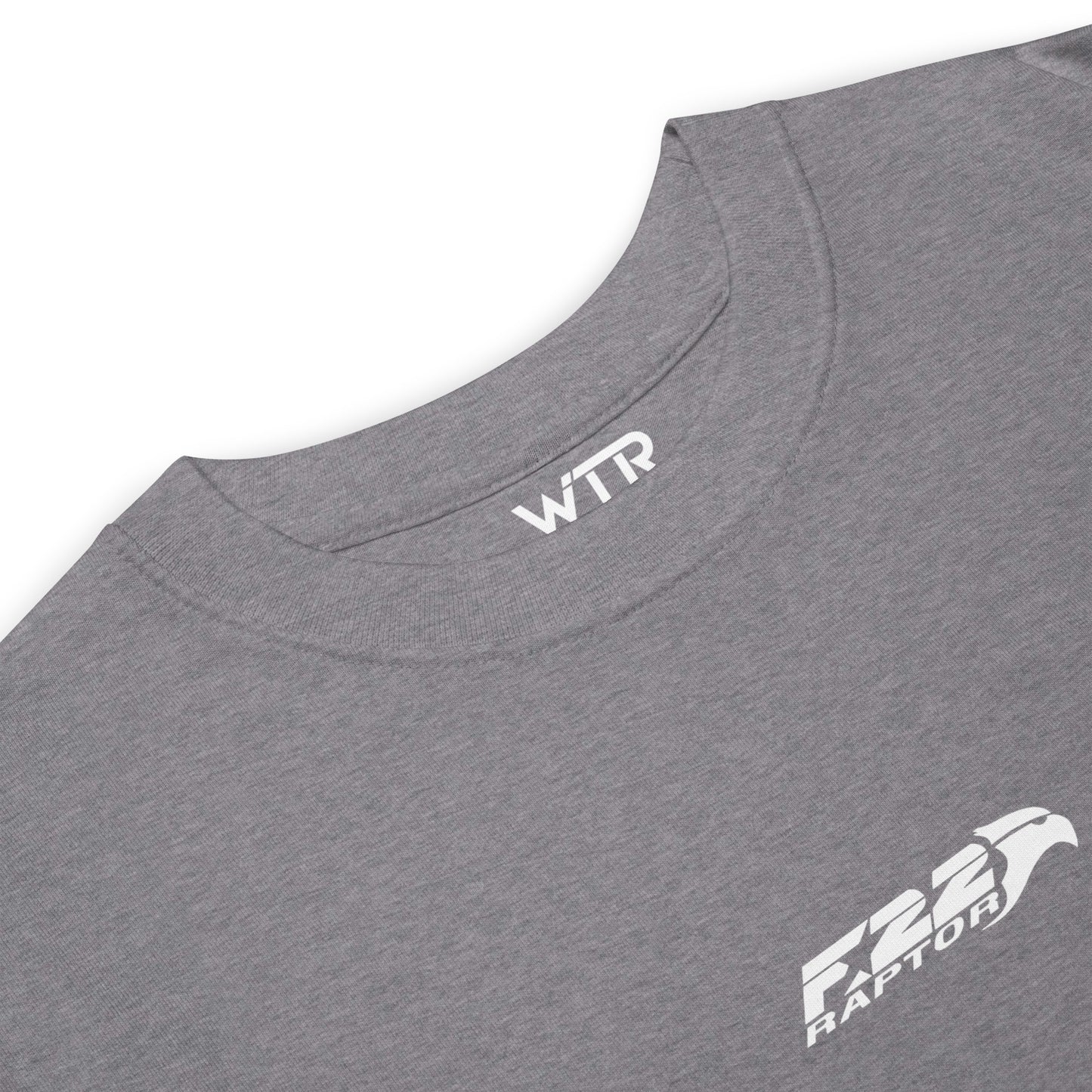 Lockheed Martin F-22 Raptor Hand-Drawn Carbon Grey T-Shirt