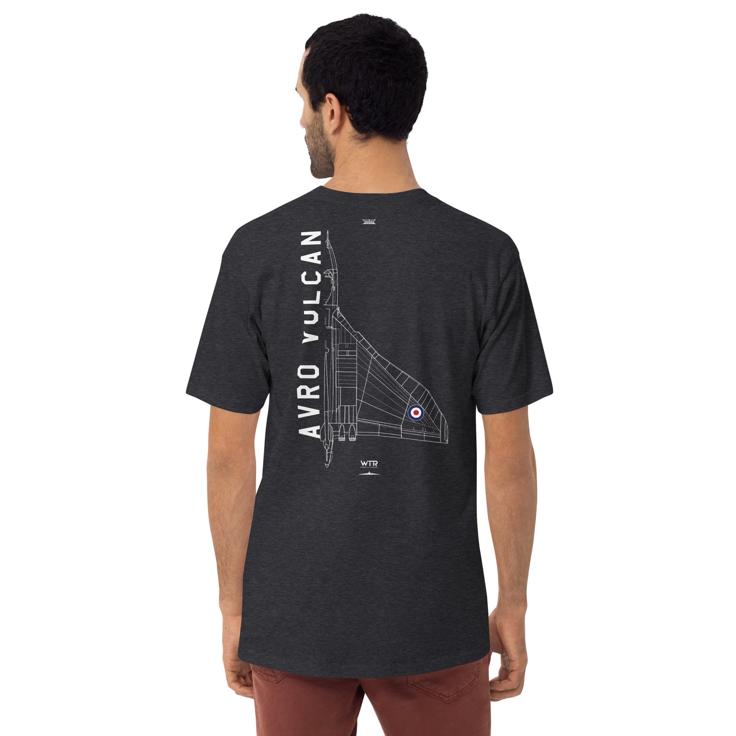 Avro Vulcan Bomber Hand-Drawn Charcoal T-Shirt