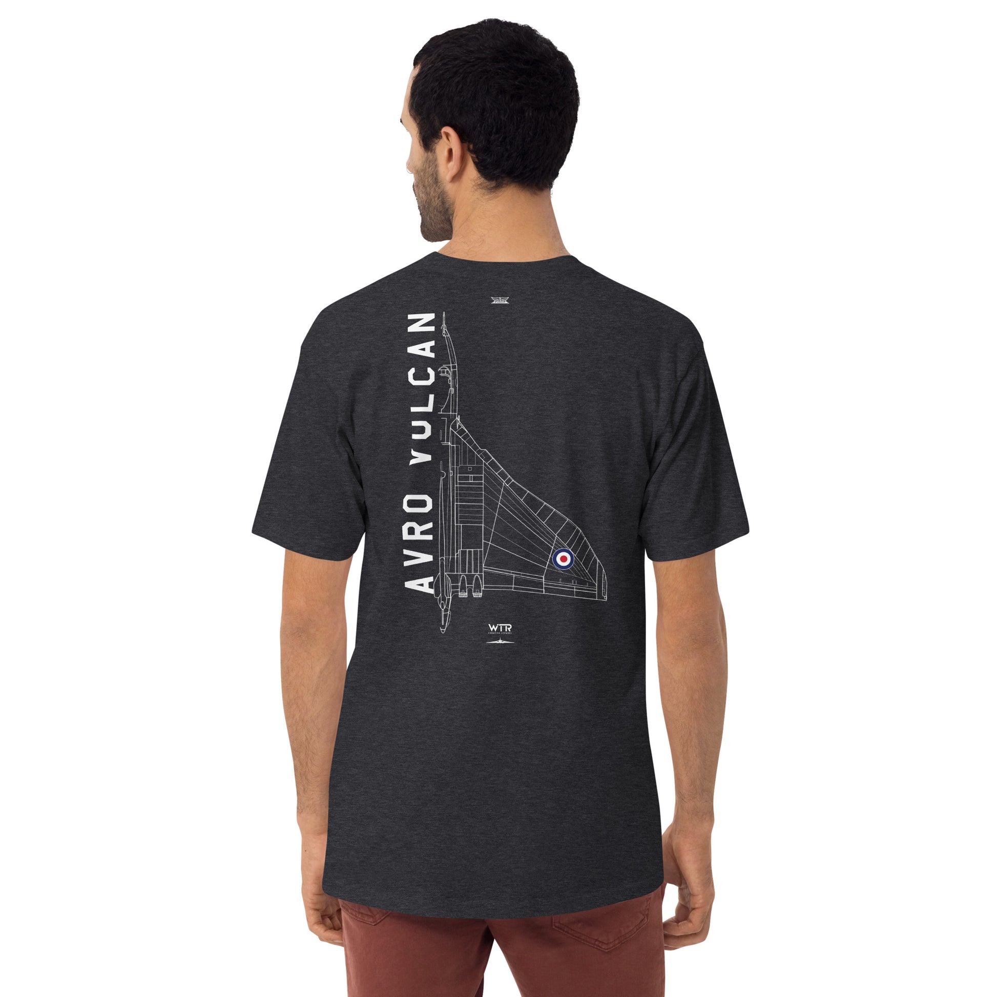 Avro Vulcan Bomber Hand-Drawn Charcoal T-Shirt