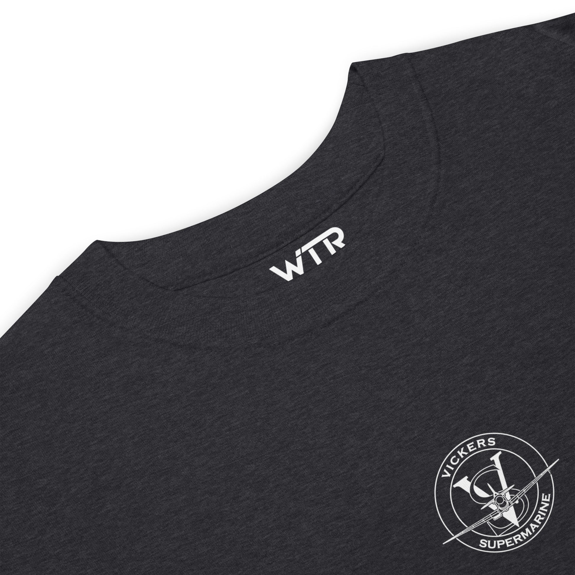Supermarine Spitfire Mk1 Hand-Drawn Charcoal T-Shirt