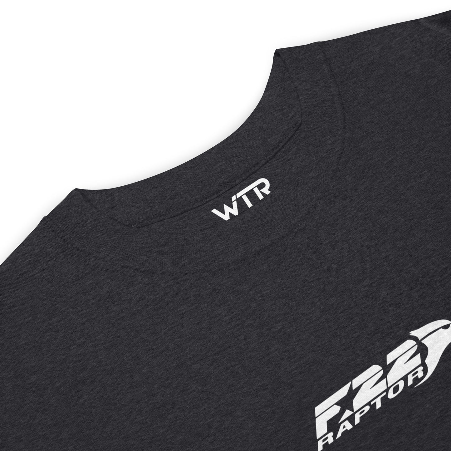 Lockheed Martin F-22 Raptor - Thrust Vector Nozzle Study - Heavyweight Charcoal T-shirt