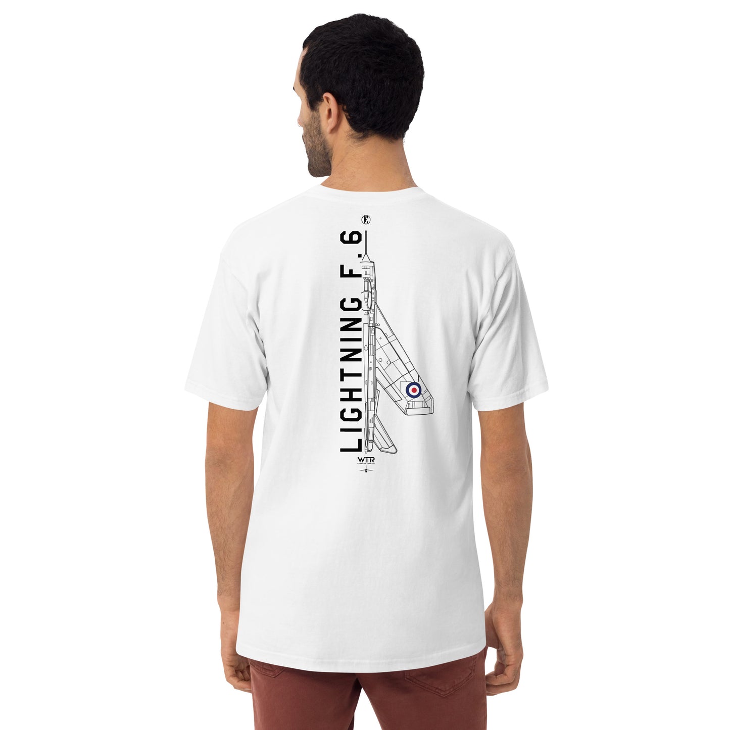 English Electric Lightning F.6 Hand-Drawn White T-Shirt