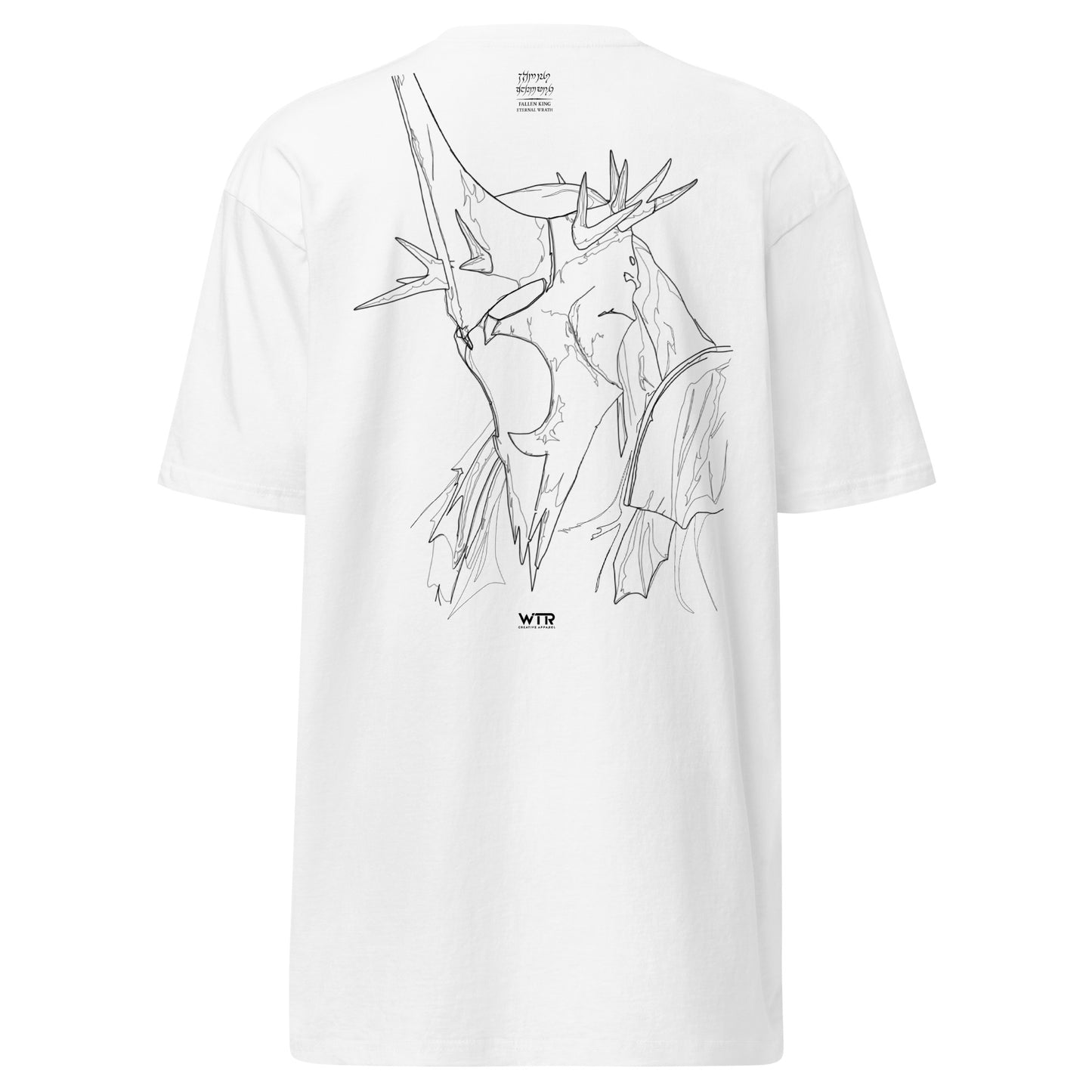Witch-king of Angmar Lord of the Nazgûl Hand-Drawn White T-Shirt