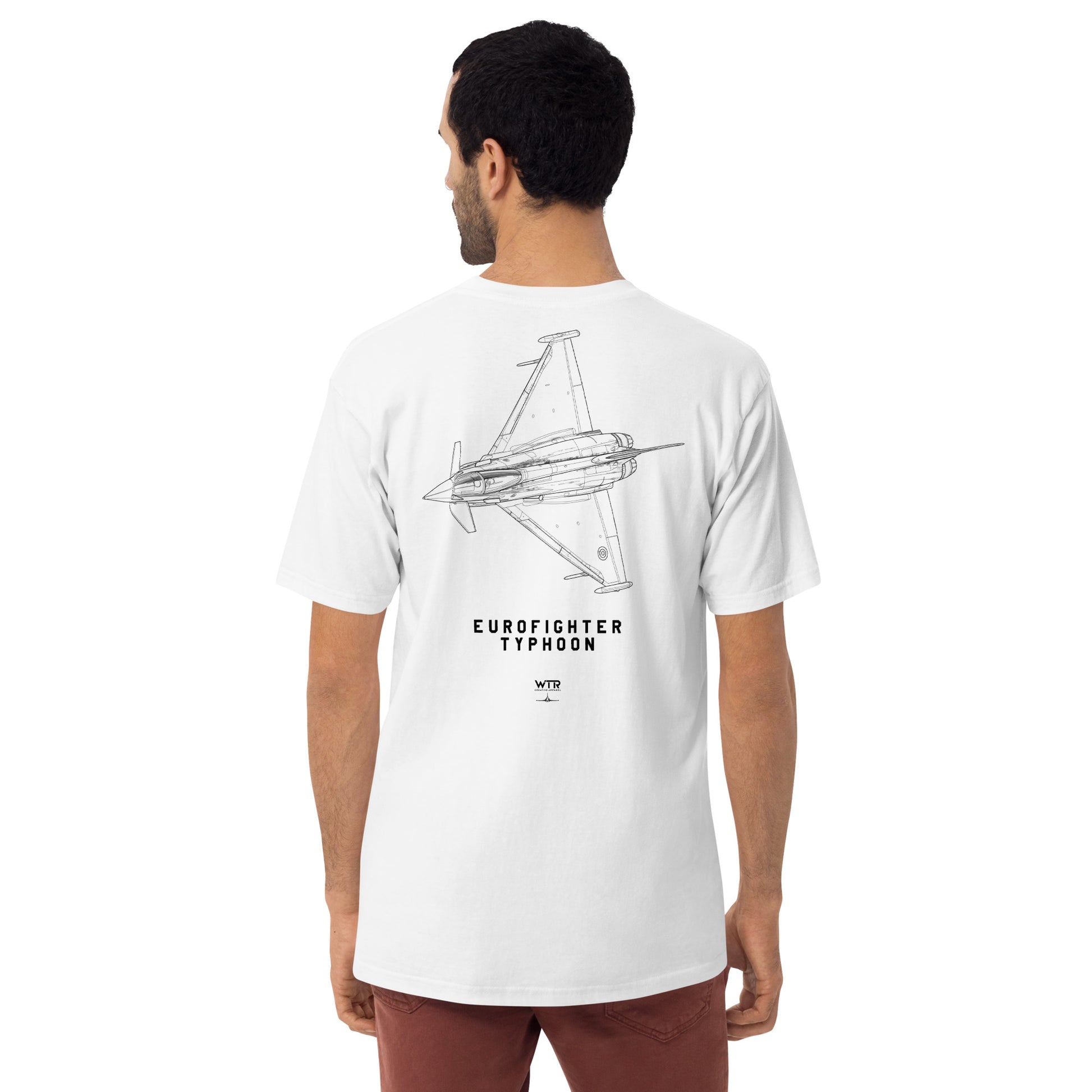 Eurofighter Typhoon EF2000 Mach Loop Special Edition Hand-Drawn White T-Shirt