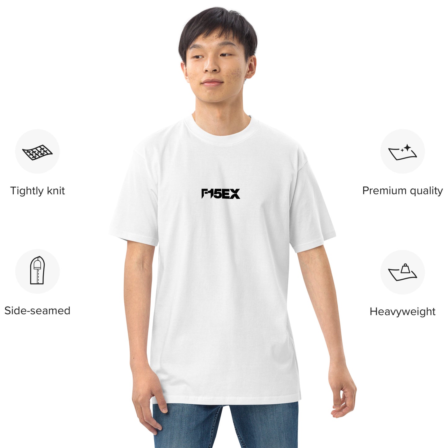 Boeing F-15EX Eagle II Hand-Drawn White T-Shirt