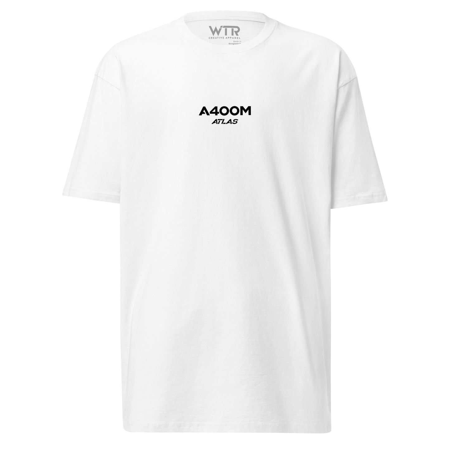 Airbus A400M Atlas Heavy Transport Hand-Drawn Schematic White T-Shirt