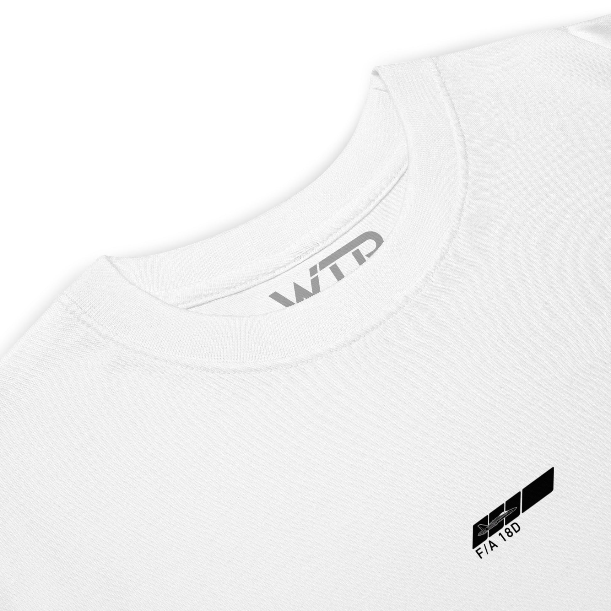 McDonnell Douglas F/A-18D Hornet Hand-Drawn White T-Shirt