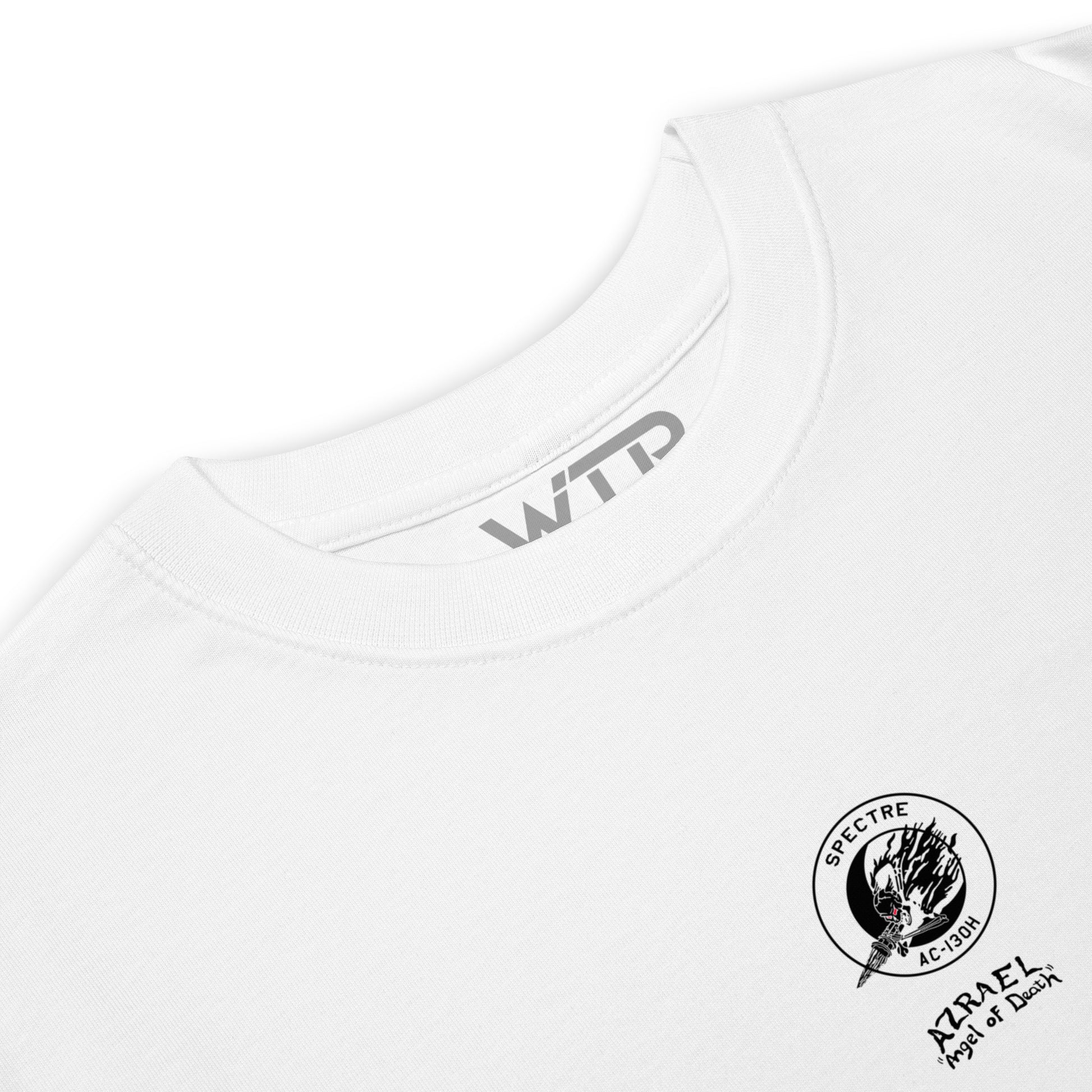 Lockheed Martin AC-130H Spectre Gunship Hand-Drawn White T-Shirt