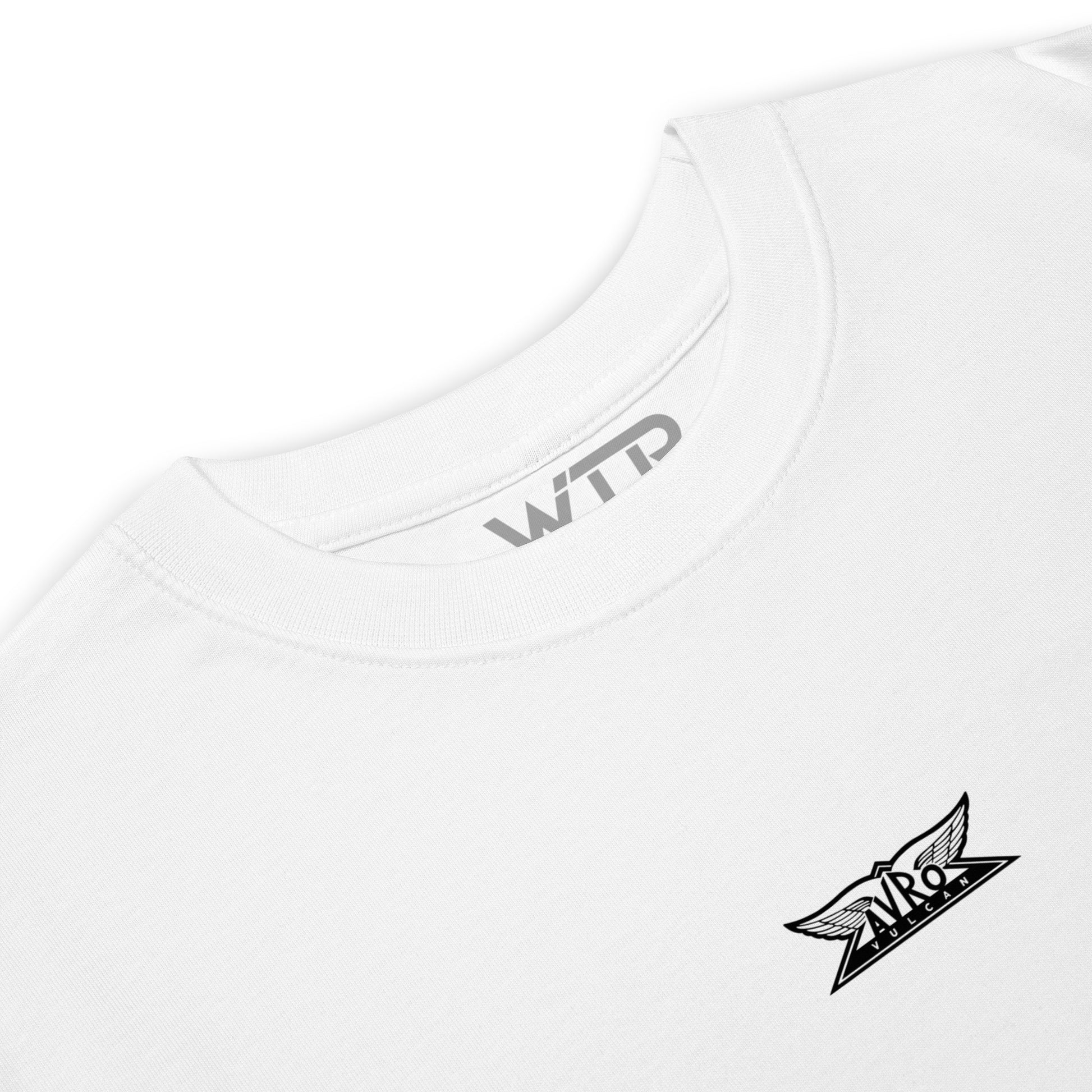 Avro Vulcan Bomber Hand-Drawn White T-Shirt