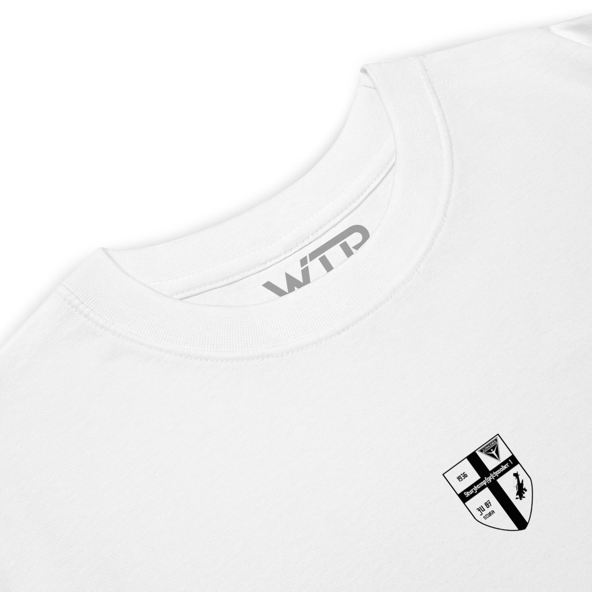 Junkers JU-87 Stuka Dive Bomber Hand-Drawn White T-Shirt