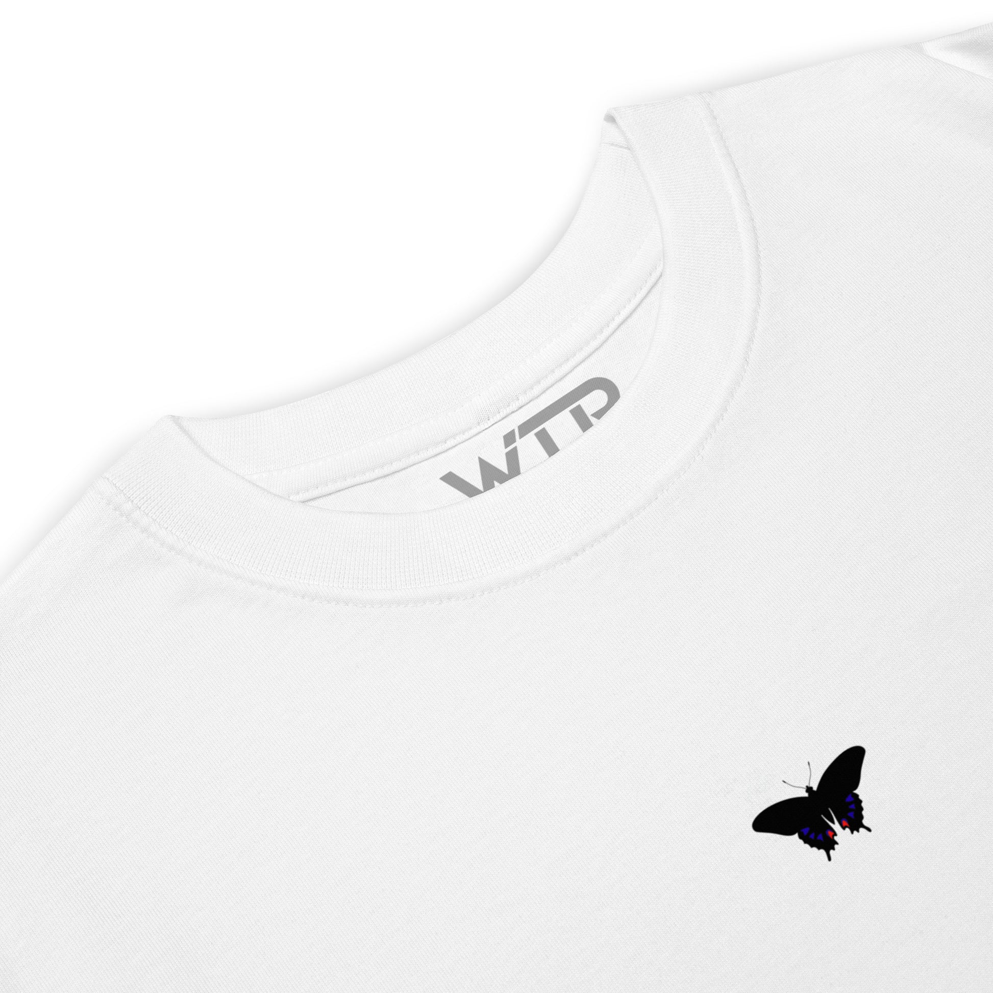 Papilio Machaon Old World Swallowtail Butterfly Coloured Hand-Drawn White T-Shirt