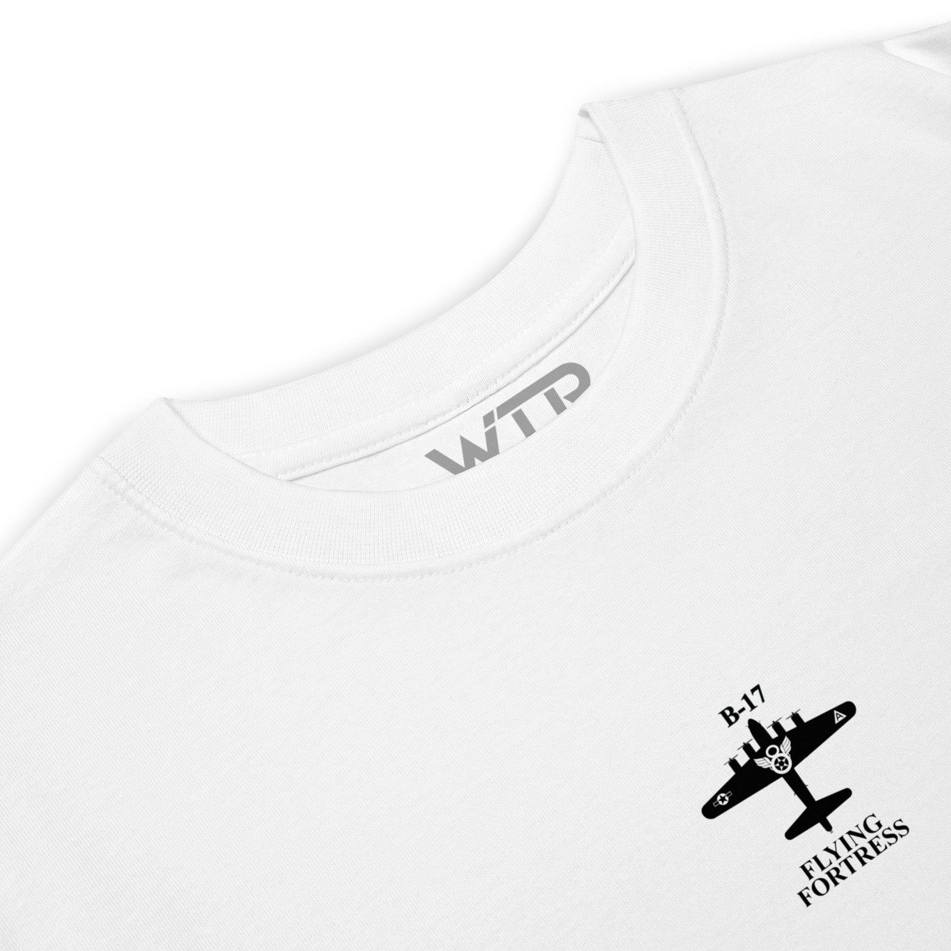 Boeing B-17G Flying Fortress Hand-Drawn White T-Shirt