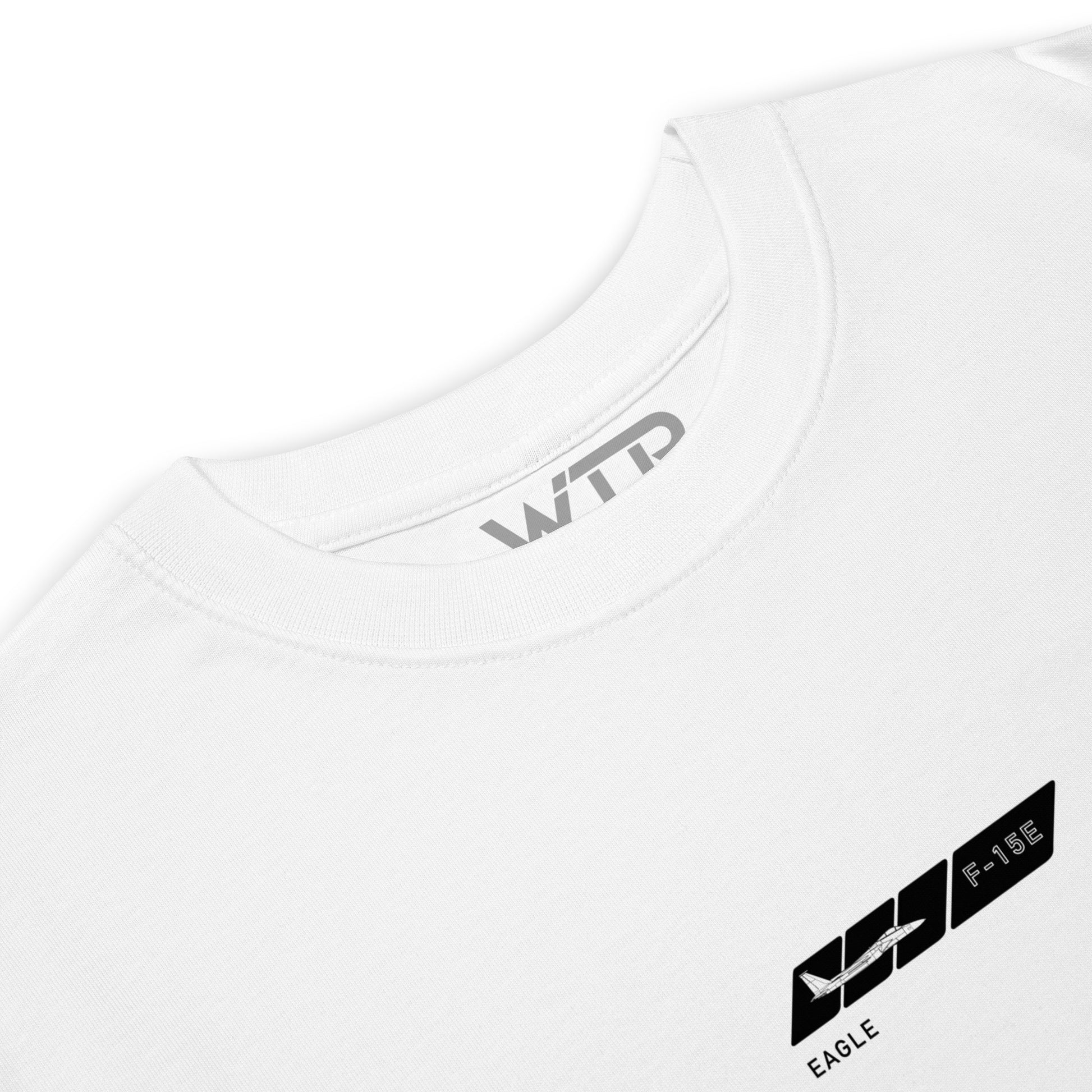 McDonnell Douglas F-15E Strike Eagle Hand-Drawn White T-Shirt