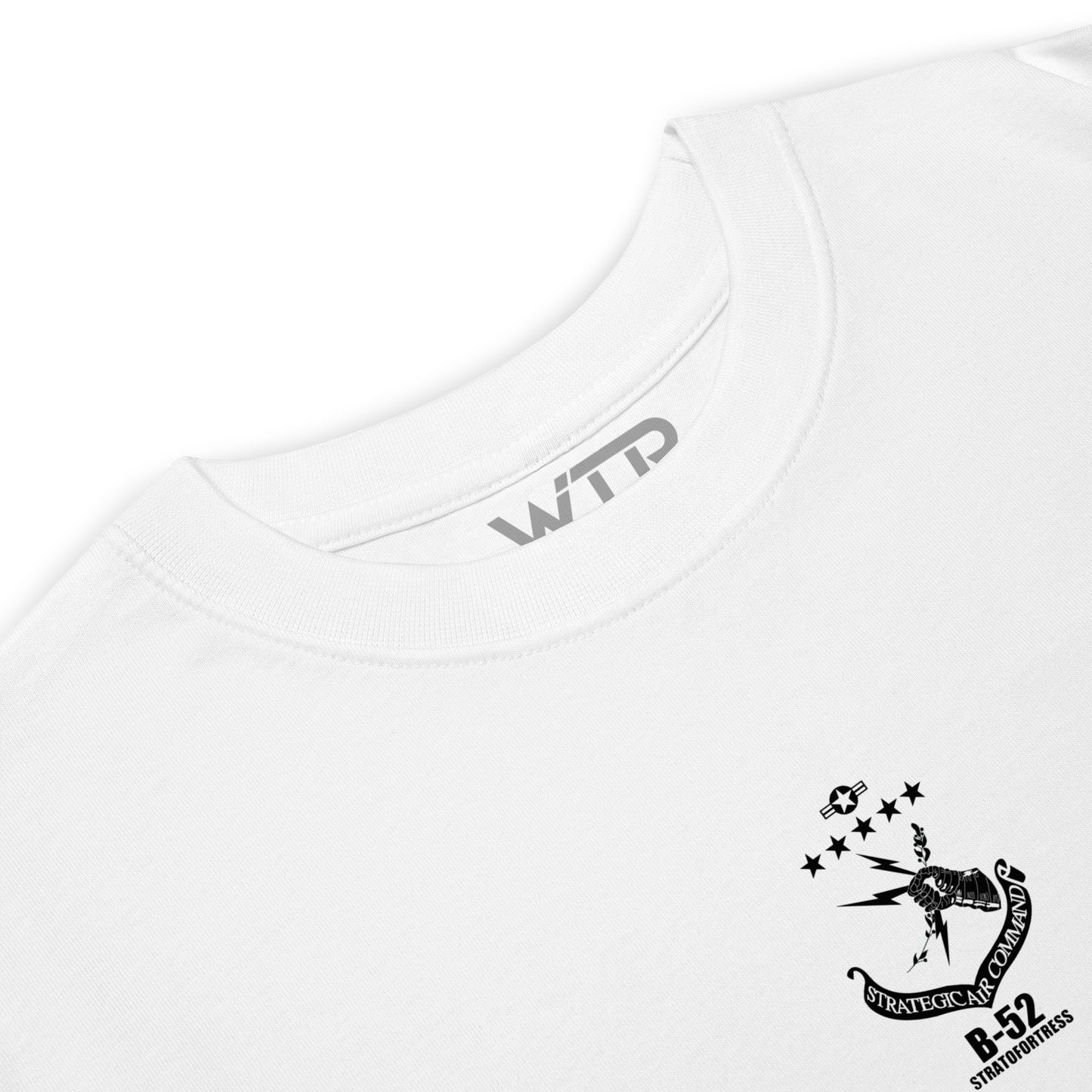 Boeing B-52 Stratofortress Hand-Drawn White T-Shirt