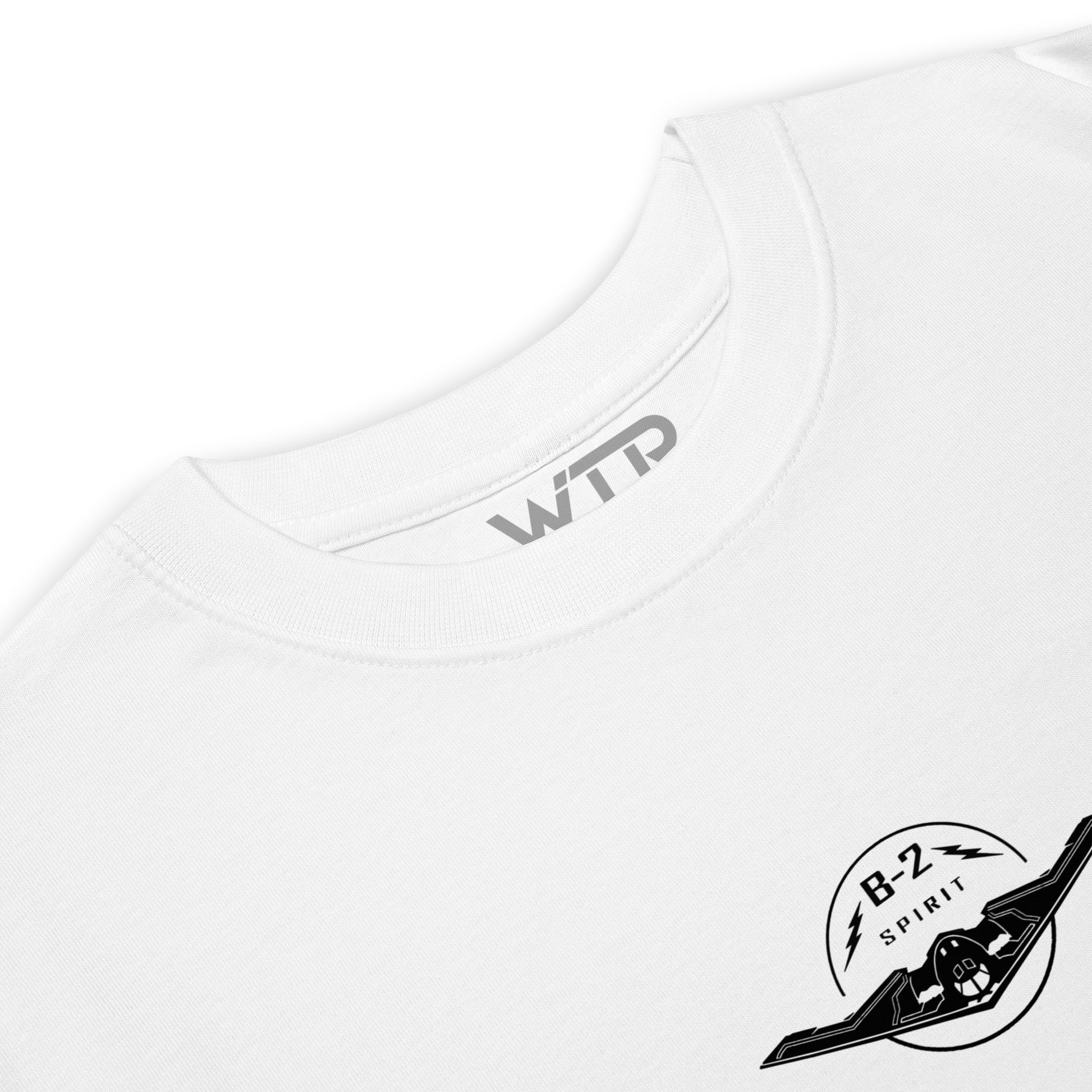 Northrop Grumman B-2 Spirit Stealth Bomber Special Variant Hand-Drawn White T-Shirt