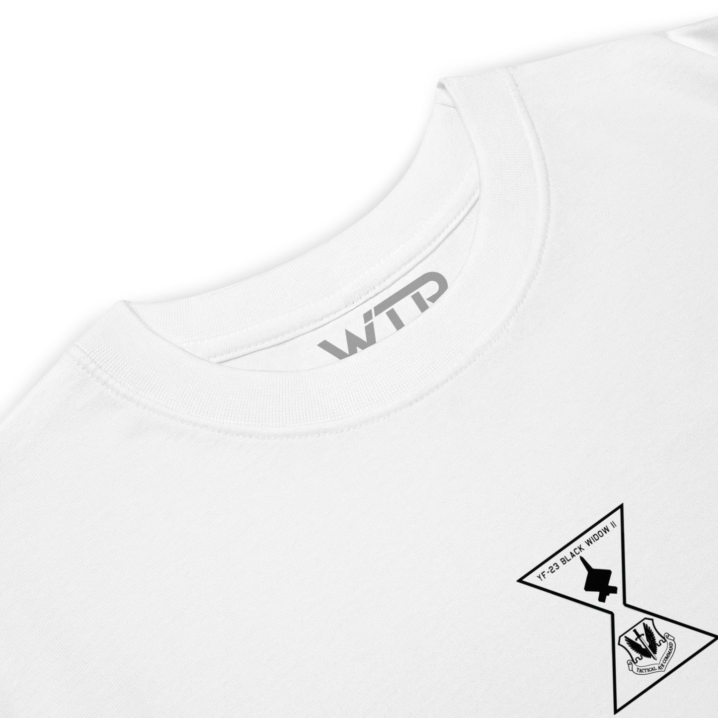 Northrop YF-23 Black Widow II Stealth Fighter Hand-Drawn White T-Shirt