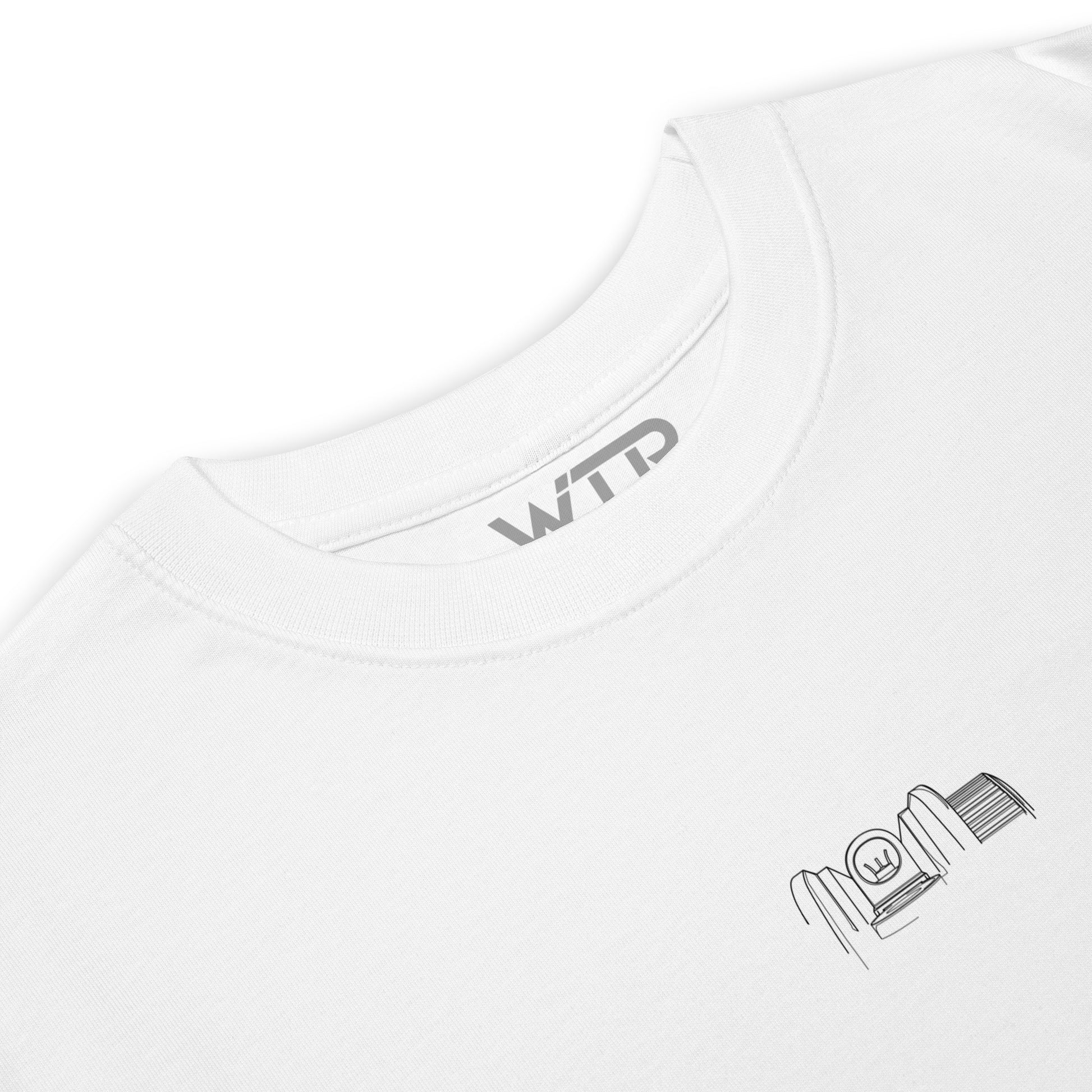 Colt M4A1 5.56 NATO Rifle US Infantry Hand-Drawn Schematic White T-Shirt