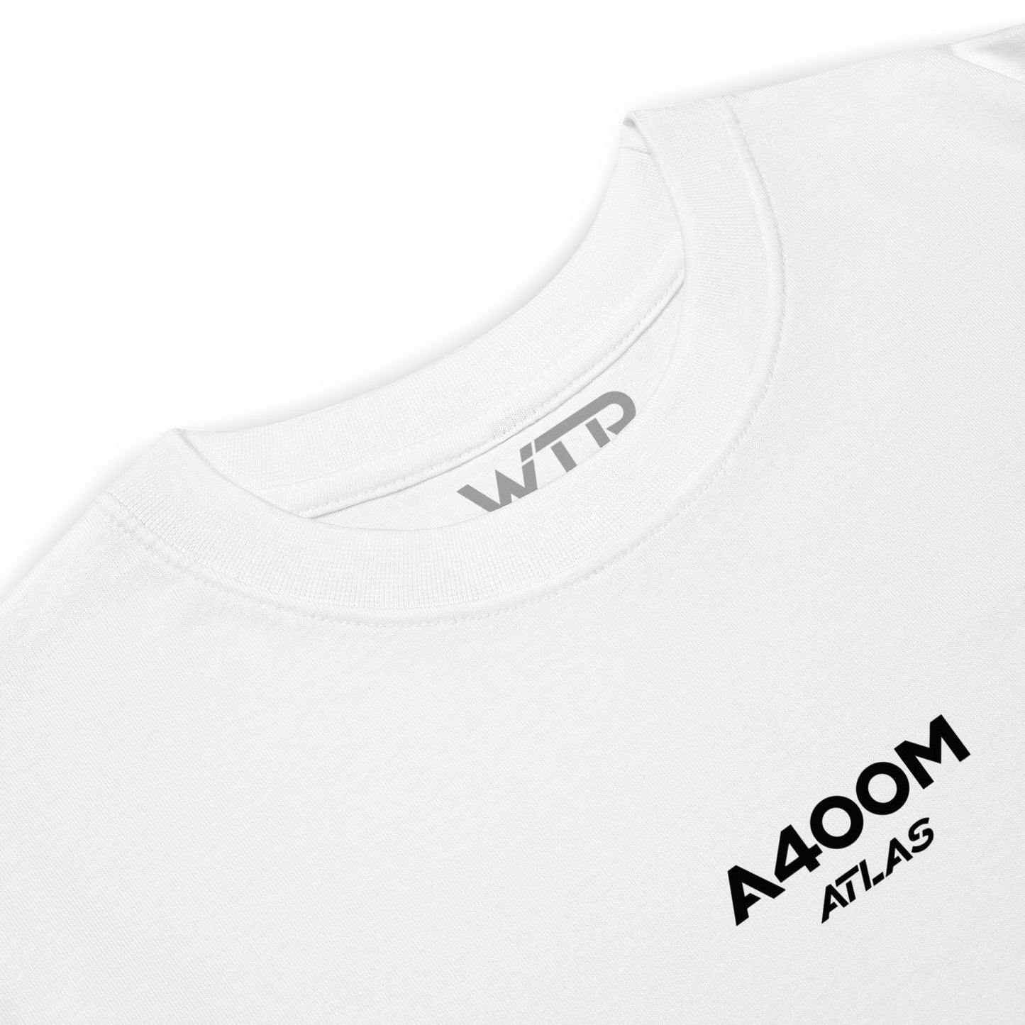 Airbus A400M Atlas Heavy Transport Hand-Drawn Schematic White T-Shirt