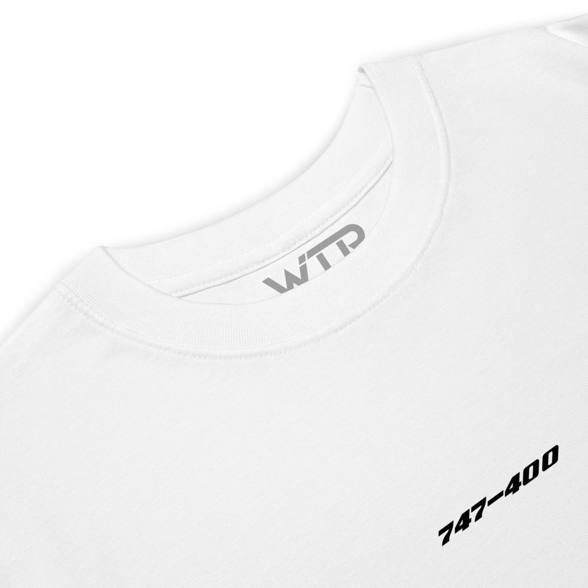 Boeing 747-400 British Airways Variant Hand-Drawn White T-Shirt