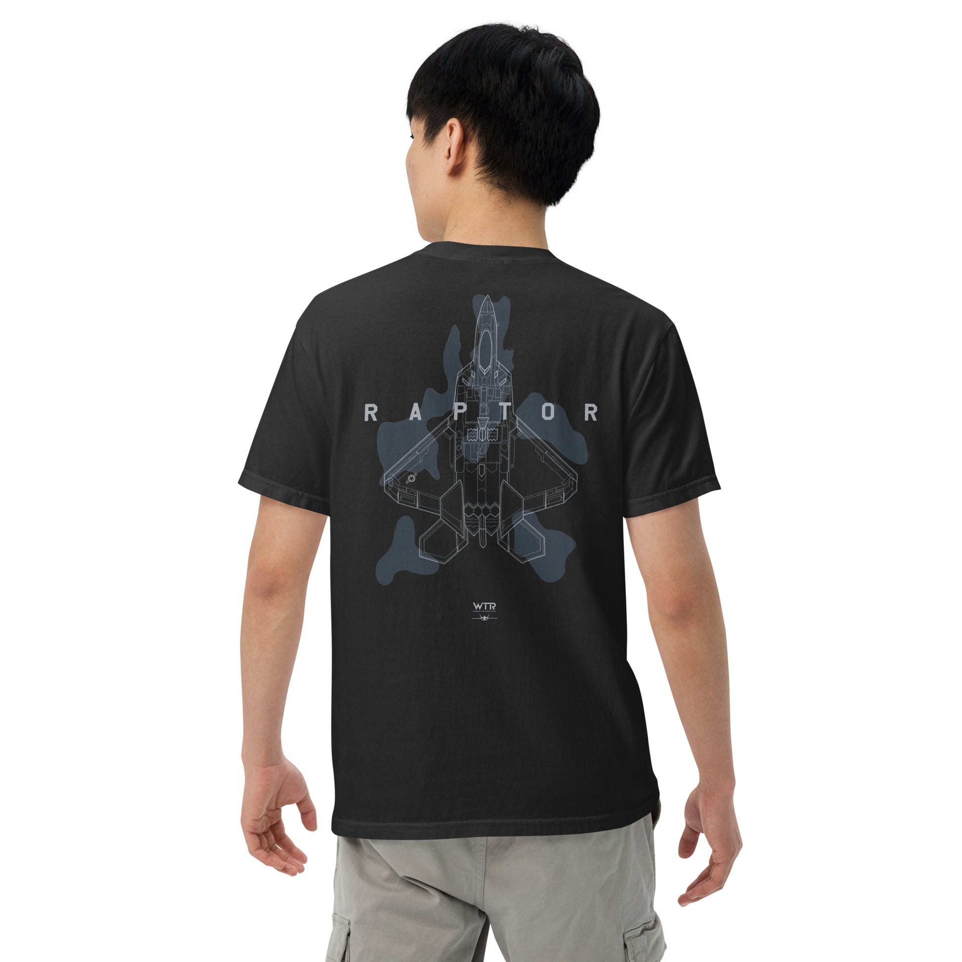 Lockheed Martin F-22 Raptor - Camo Schematic Study - Standard Black T-shirt