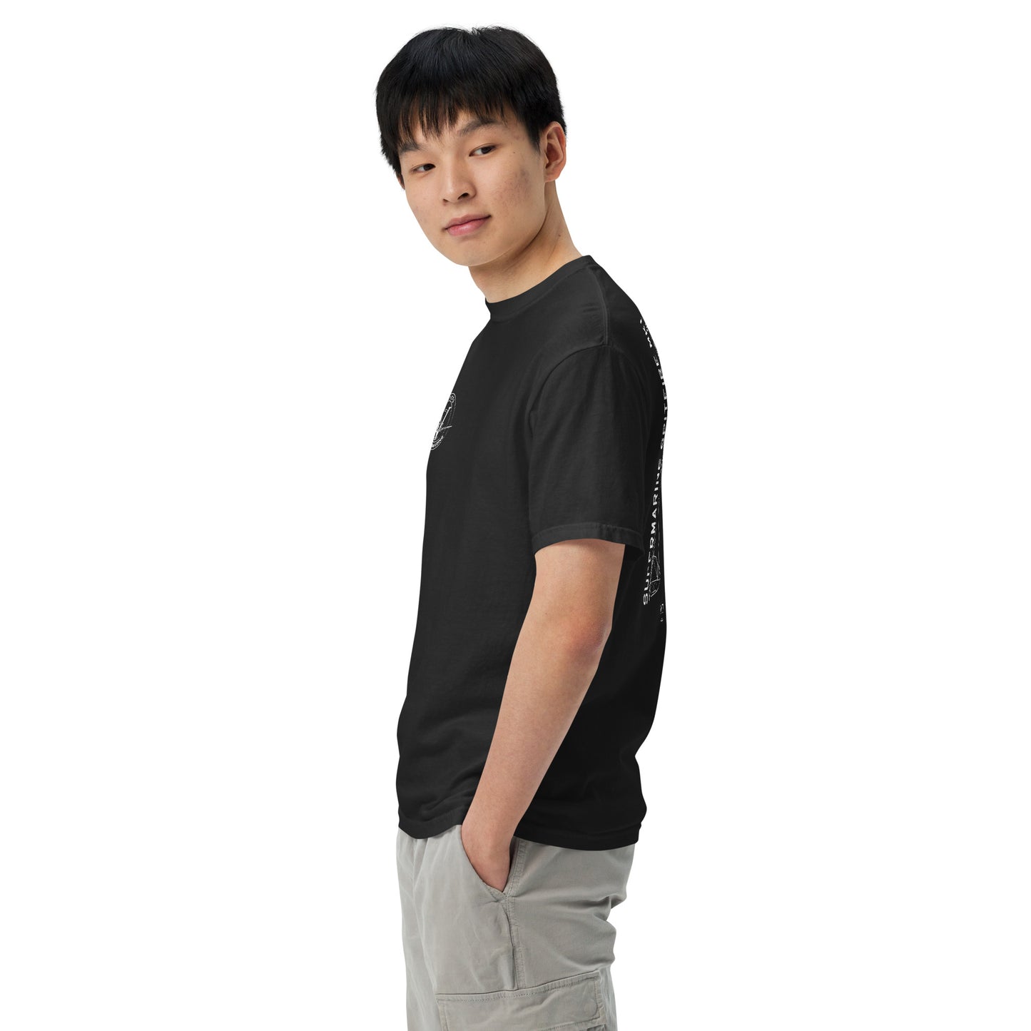 Supermarine Spitfire Mk1 Vickers Schematic Standard Black T-Shirt