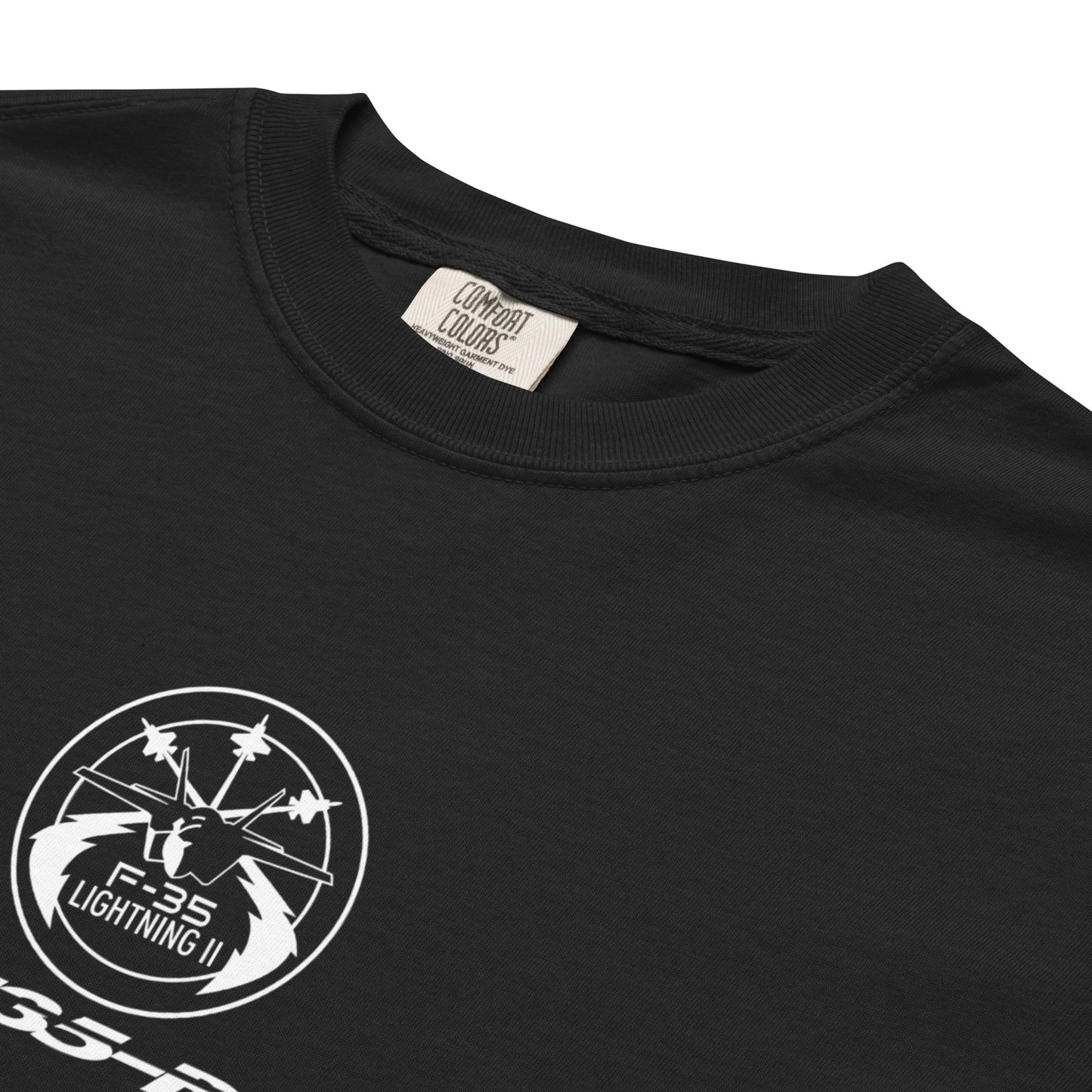 Lockheed Martin F-35B Lightning II STOVL Schematic Standard Black T-Shirt