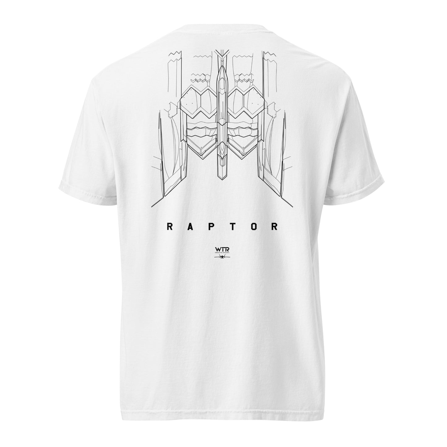 Lockheed Martin F-22 Raptor - Thrust Vector Tail Hand Drawn - Standard White T-shirt