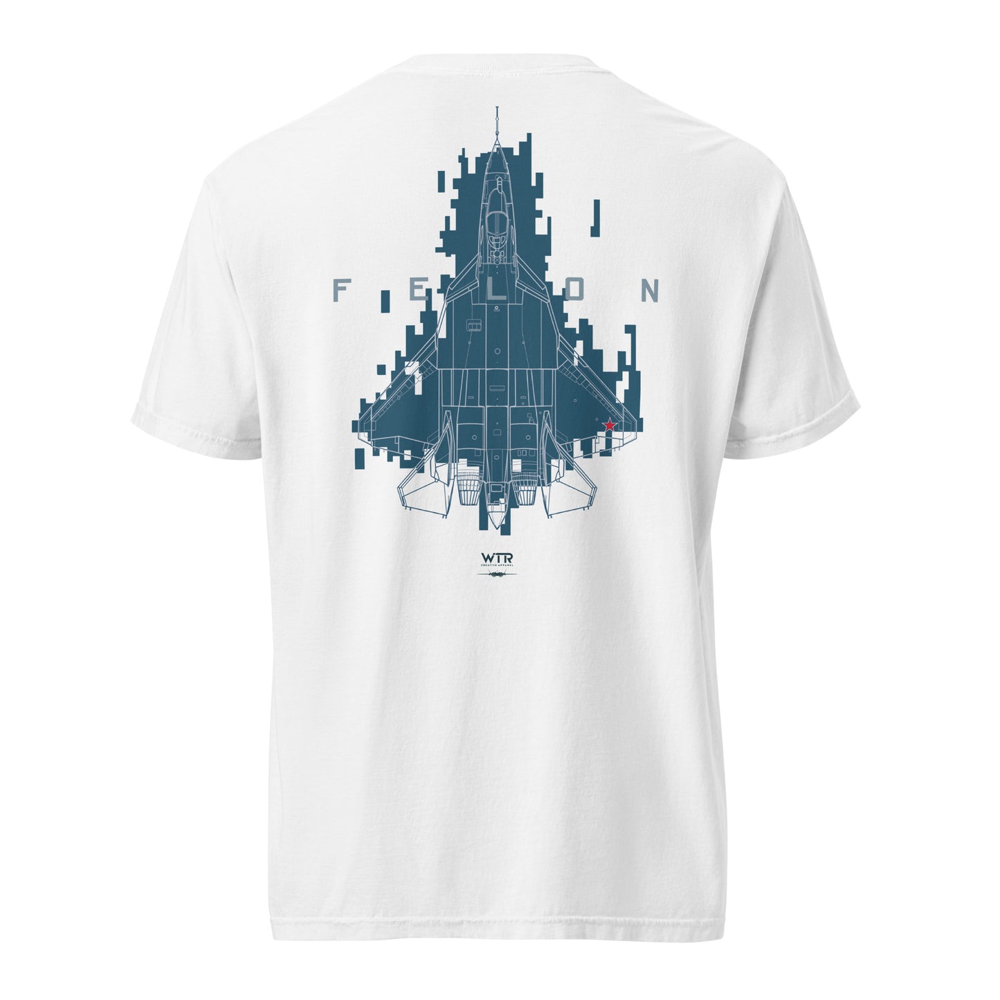 Sukhoi Su-57 T-50 Felon Camouflage Design Schematic - Standard White T-shirt.