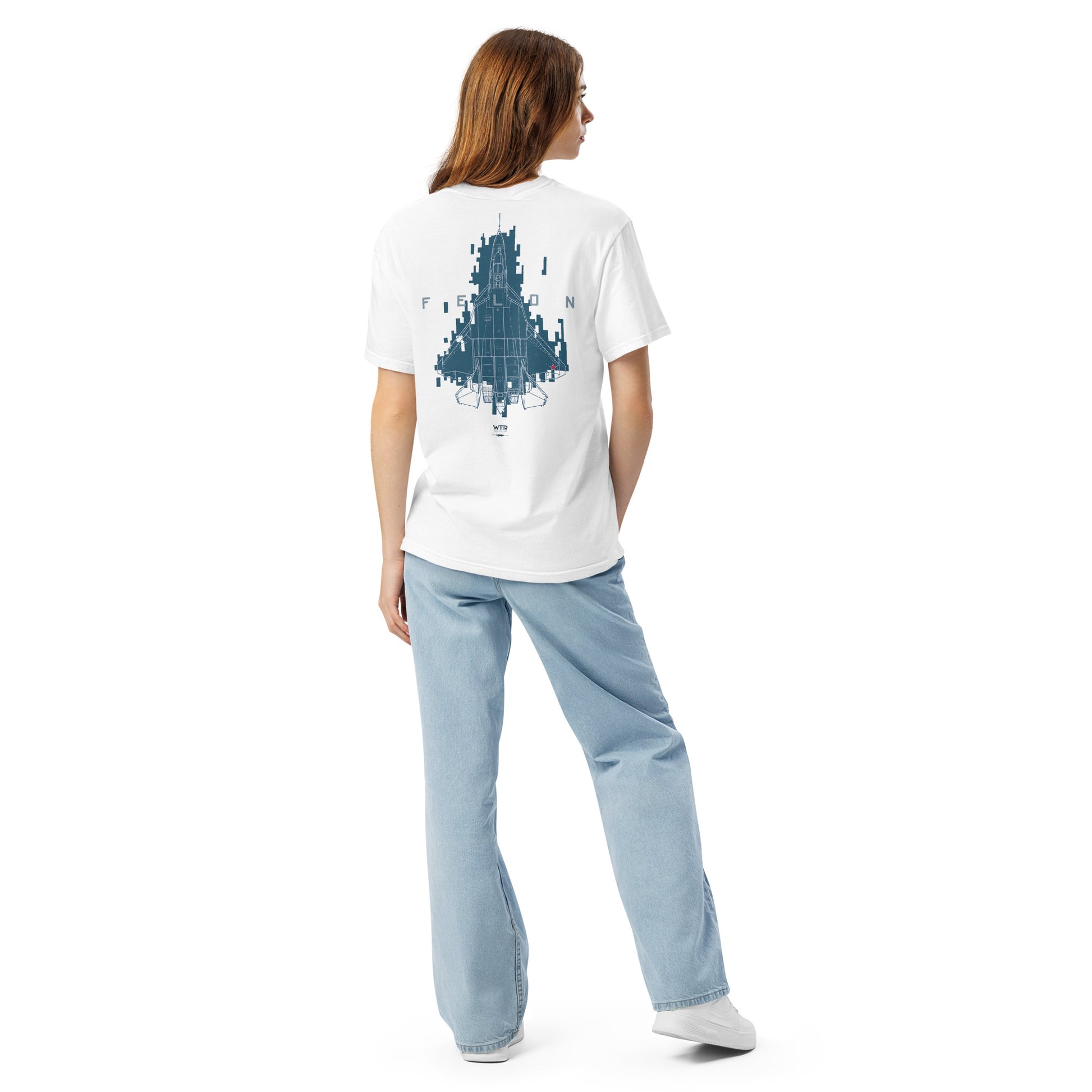 Sukhoi Su-57 T-50 Felon Camouflage Design Schematic - Standard White T-shirt.