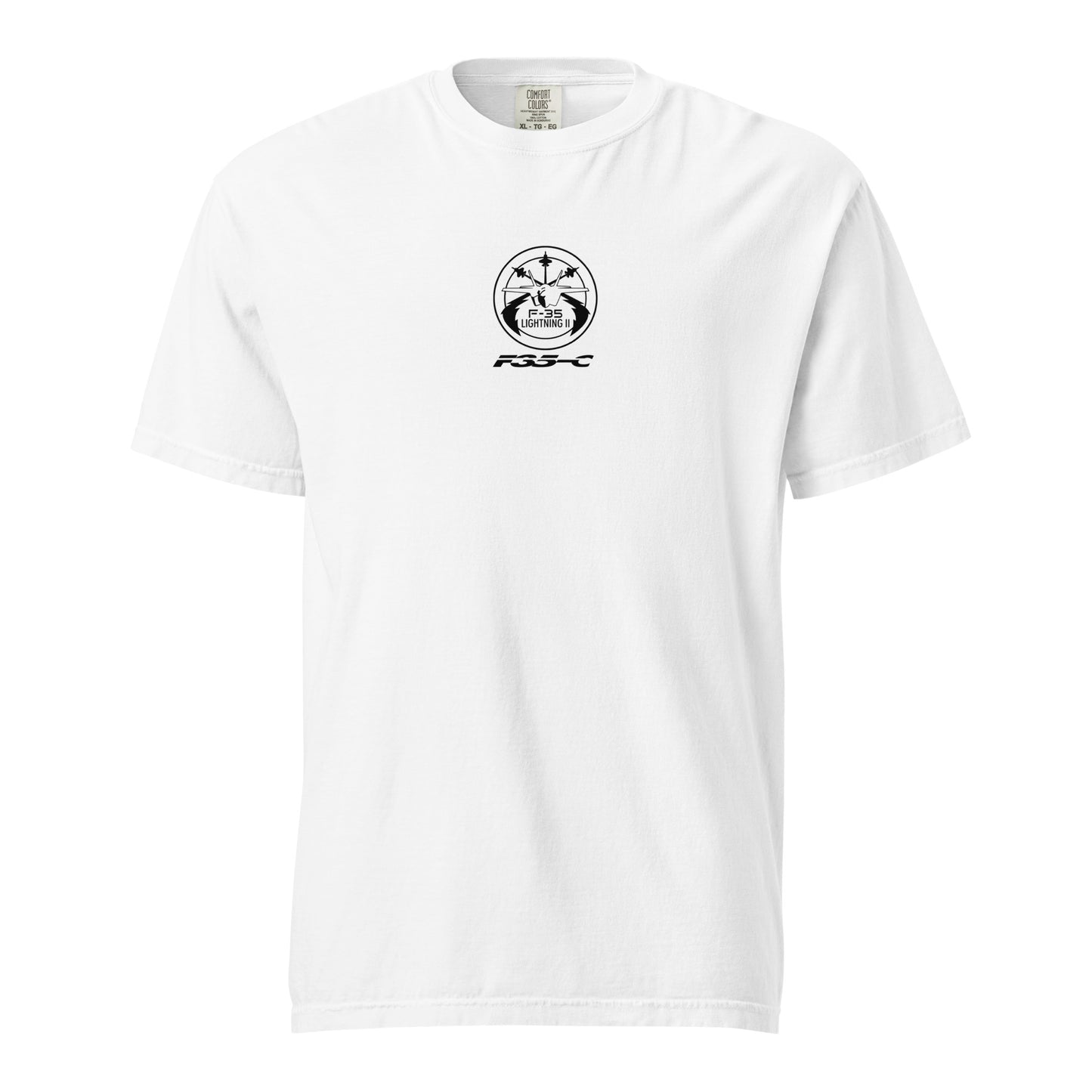 Lockheed Martin F-35C Lightning II CATOBAR Schematic Standard White T-Shirt