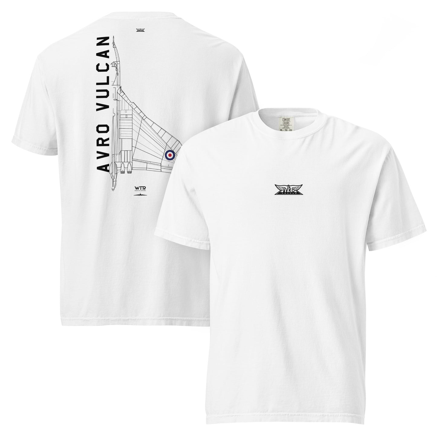 Avro Vulcan Nuclear Strategic Bomber Schematic Standard White T-Shirt