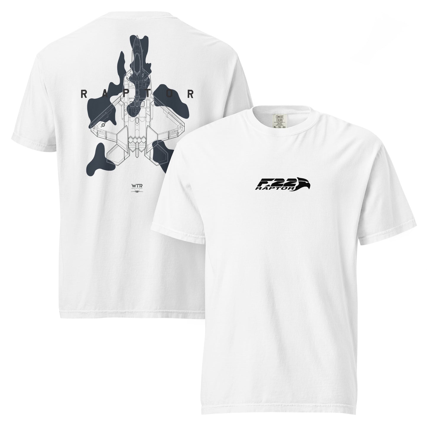 Lockheed Martin F-22 Raptor - Camo Schematic Study - Standard White T-shirt