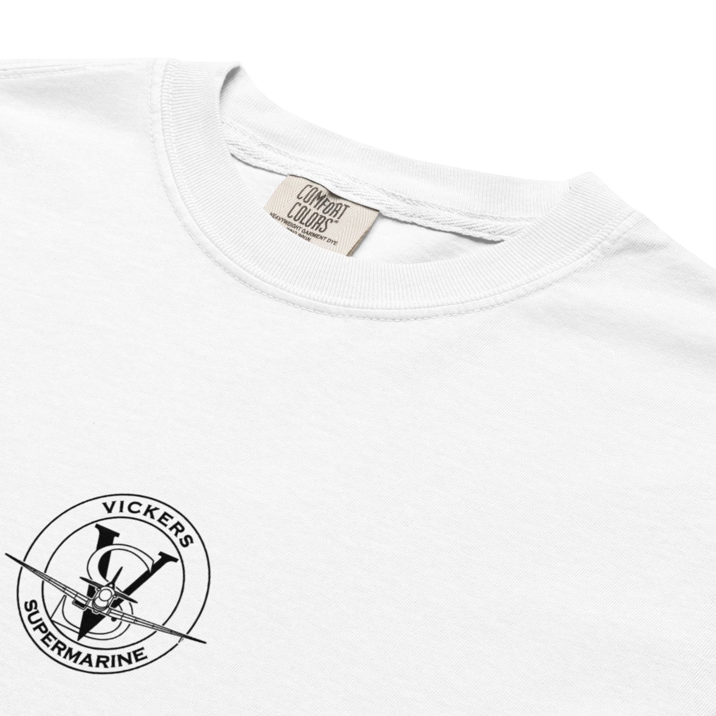 Supermarine Spitfire Mk1 Vickers Schematic Standard White T-Shirt
