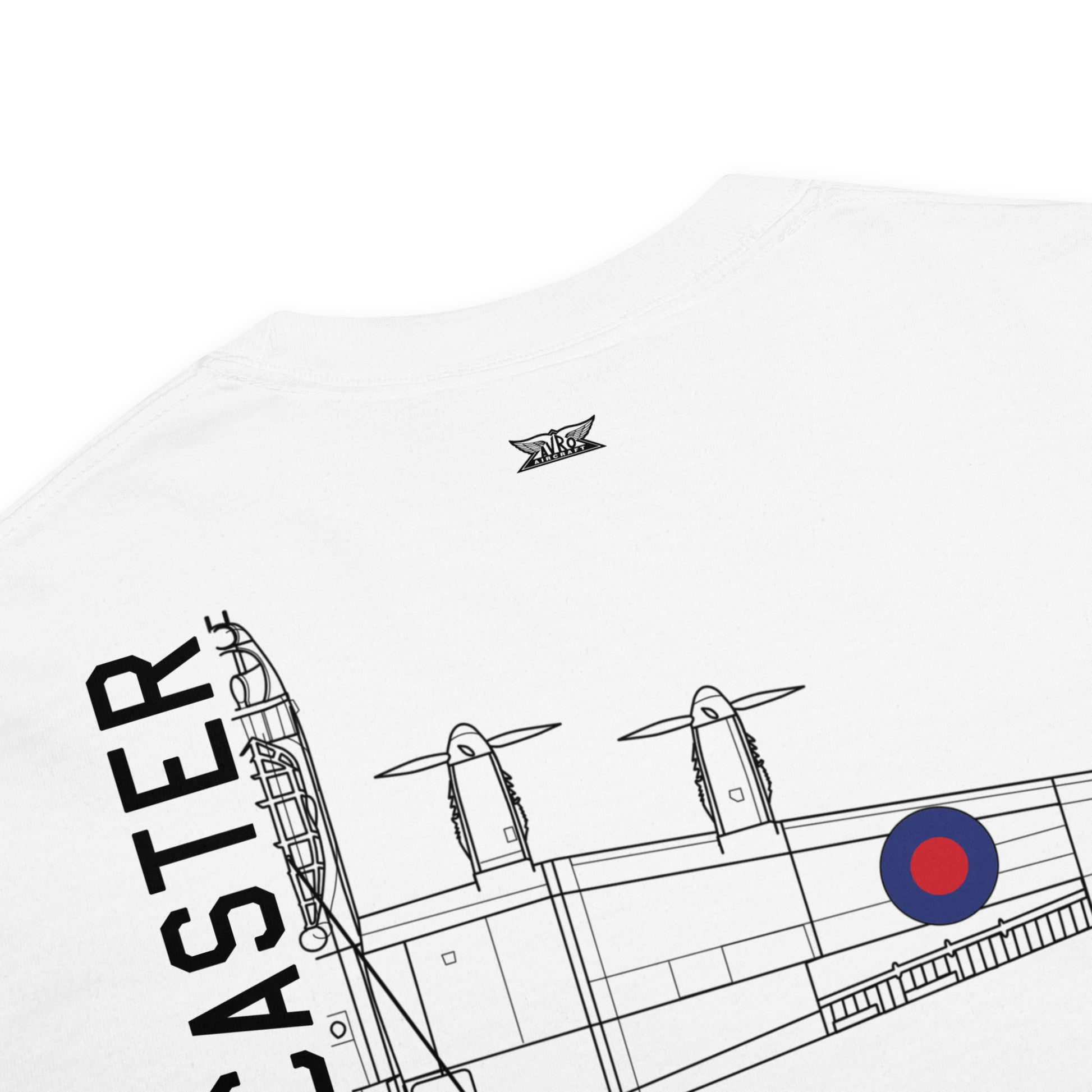 Avro Lancaster WW2 617 Squadron Dambuster Hand-Drawn Standard White T-Shirt