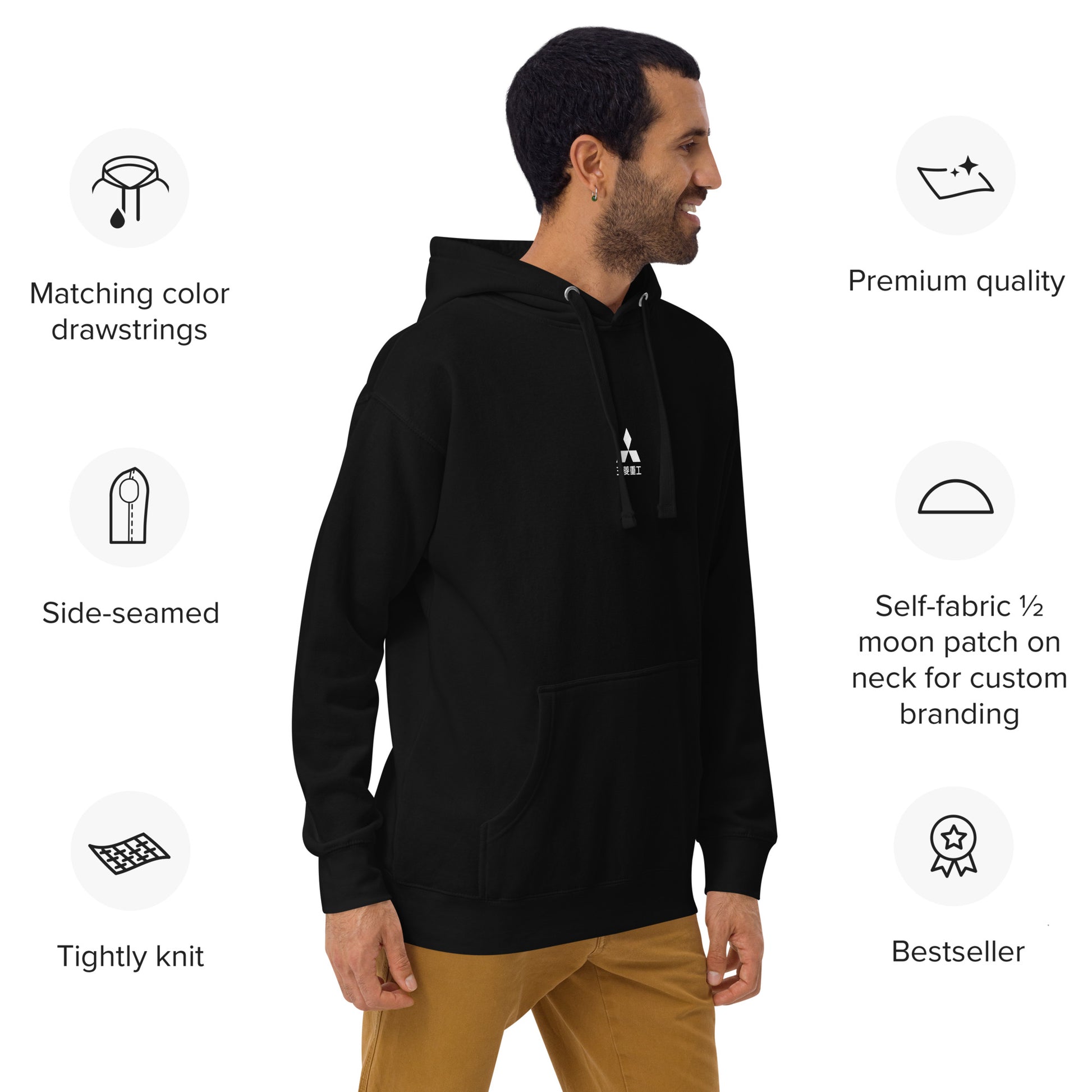 Hand-drawn schematic of the Mitsubishi F-15DJ Eagle 23rd Fighter Squadron 10th Anniversary Flame Edition livery on a unisex hoodie.