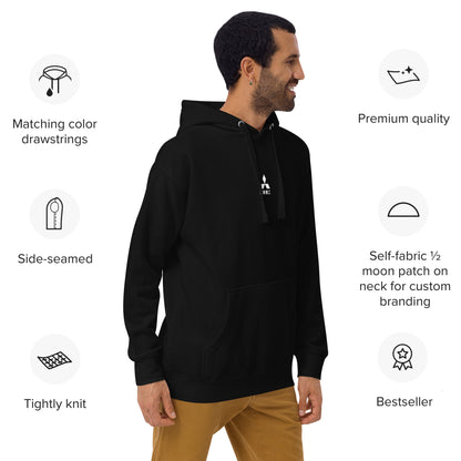 Hand-drawn schematic of the Mitsubishi F-15J Eagle 305th Tactical Fighter Squadron 50 Years Anniversary livery on a unisex hoodie.