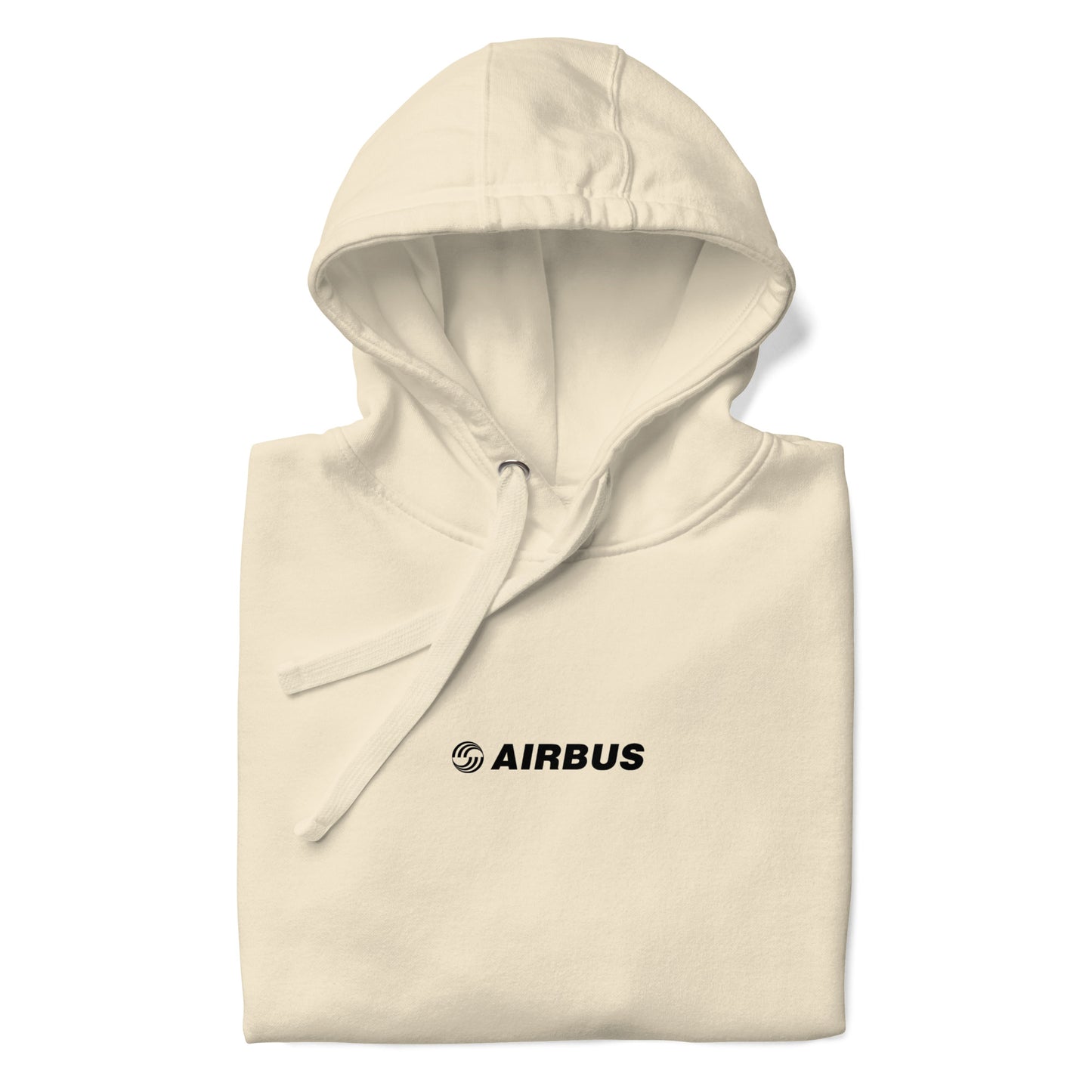 Hand-drawn schematic of the AIRBUS A380 SUPERJUMBO printed on a unisex hoodie.