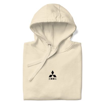 Hand-drawn schematic of the Mitsubishi F-15DJ Eagle Aggressor Minokasago Lionfish camouflage livery printed on a unisex hoodie.