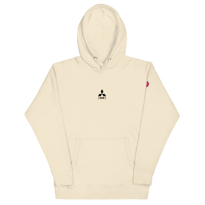 Hand-drawn schematic of the Mitsubishi F-15DJ Eagle Aggressor Minokasago Lionfish camouflage livery printed on a unisex hoodie.