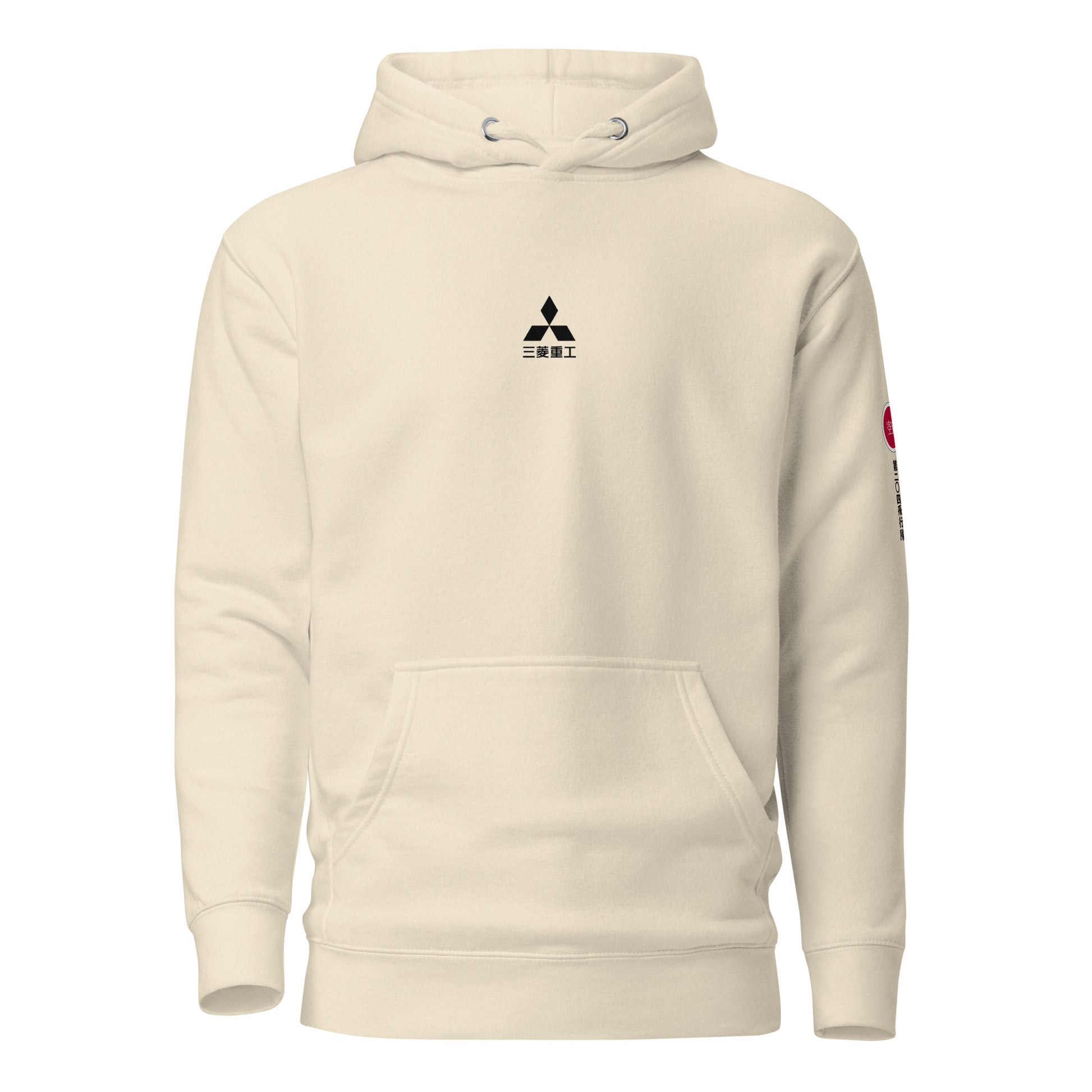 Hand-drawn schematic of the Mitsubishi F-15J Eagle 204th Tactical Fighter Squadron 2024 Churashima Air Fiesta livery on a hoodie.